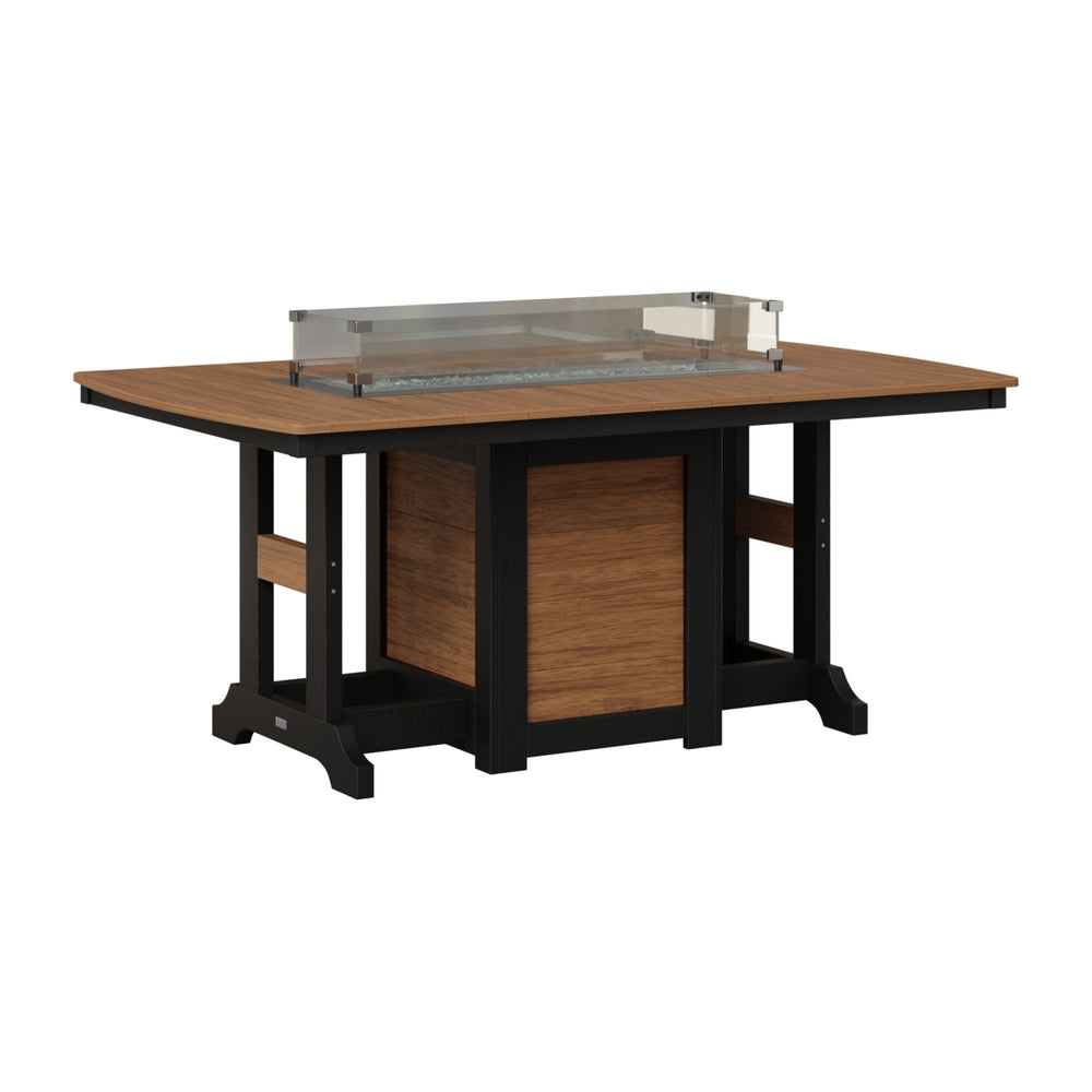 Garden Classic 44" x 72" Rectangular Fire Bar Table view 2