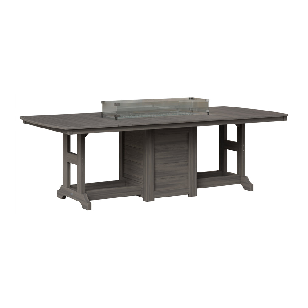 Garden Classic 44" x 96" Rectangular Fire Bar Table view 6