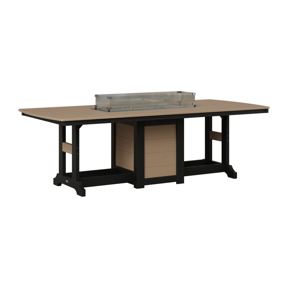 Garden Classic 44" x 96" Rectangular Fire Bar Table view 10