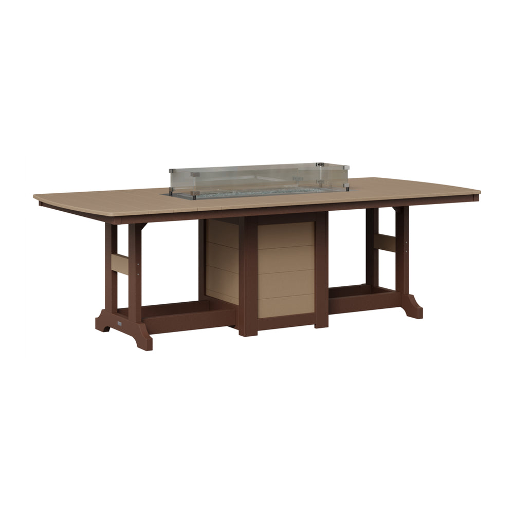 Garden Classic 44" x 96" Rectangular Fire Bar Table view 5