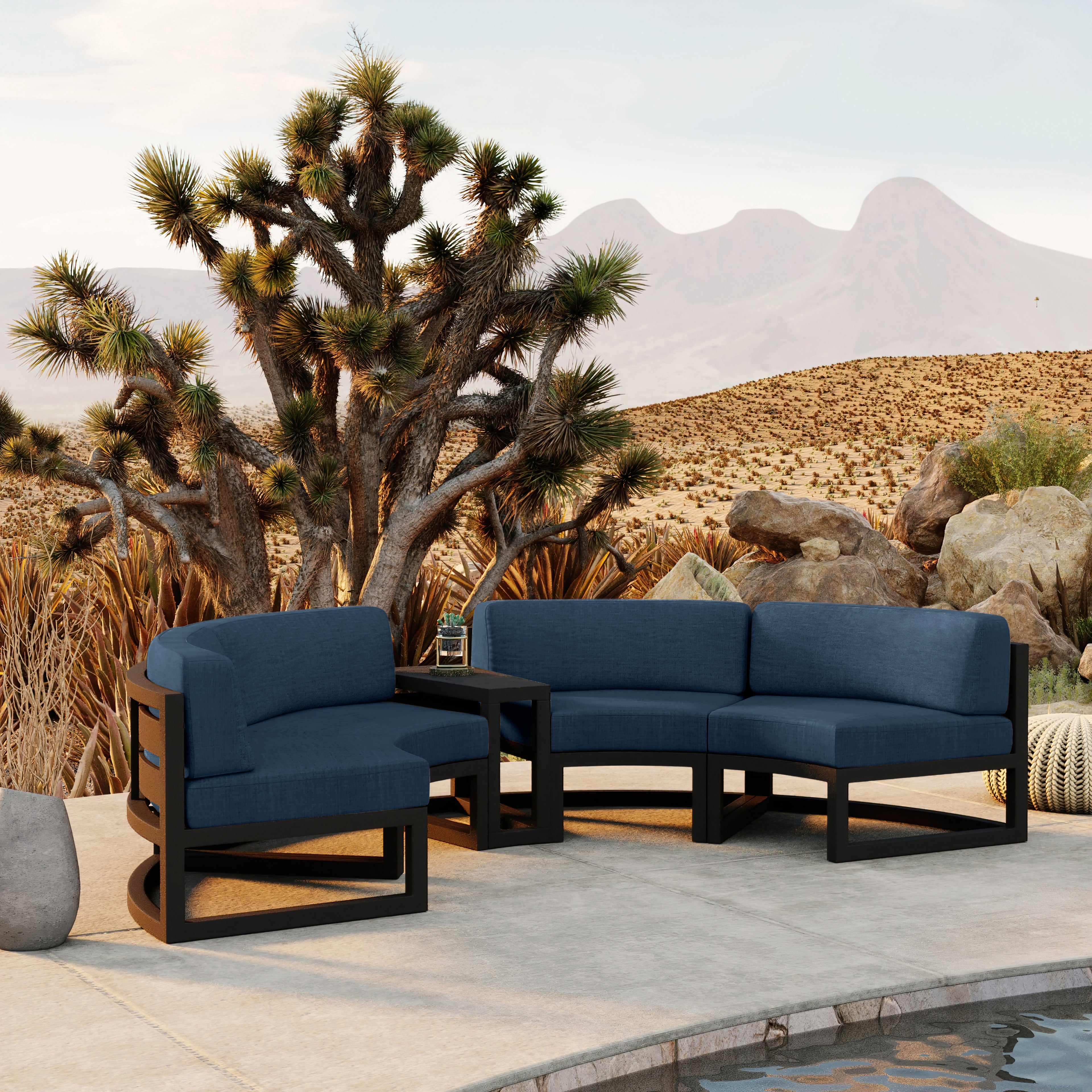 #Finish_Black#Fabric_Spectrum Indigo