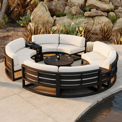 Avion 7 Piece Curve Sectional Set