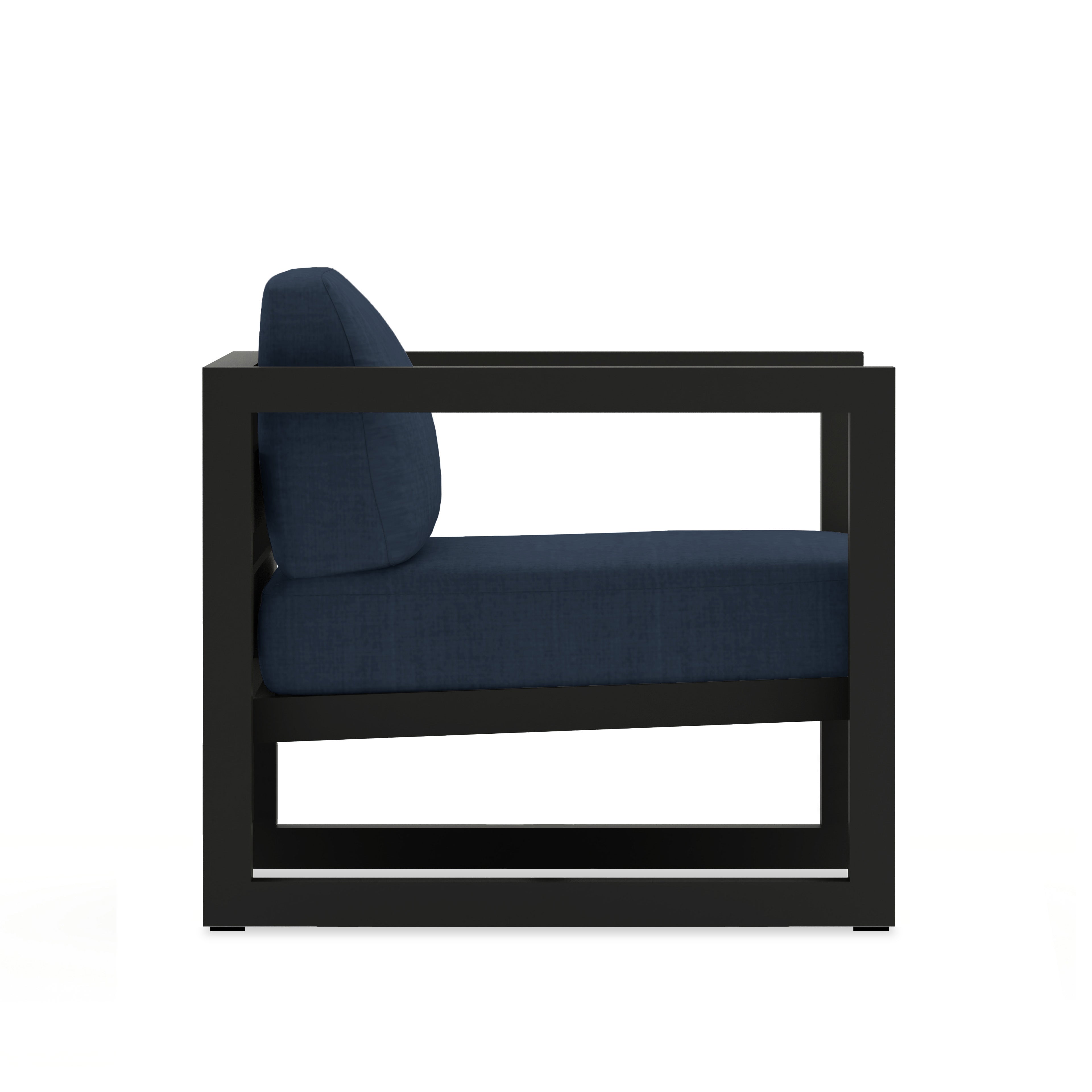 Avion Club Chair#Finish_Black#Fabric_Spectrum Indigo