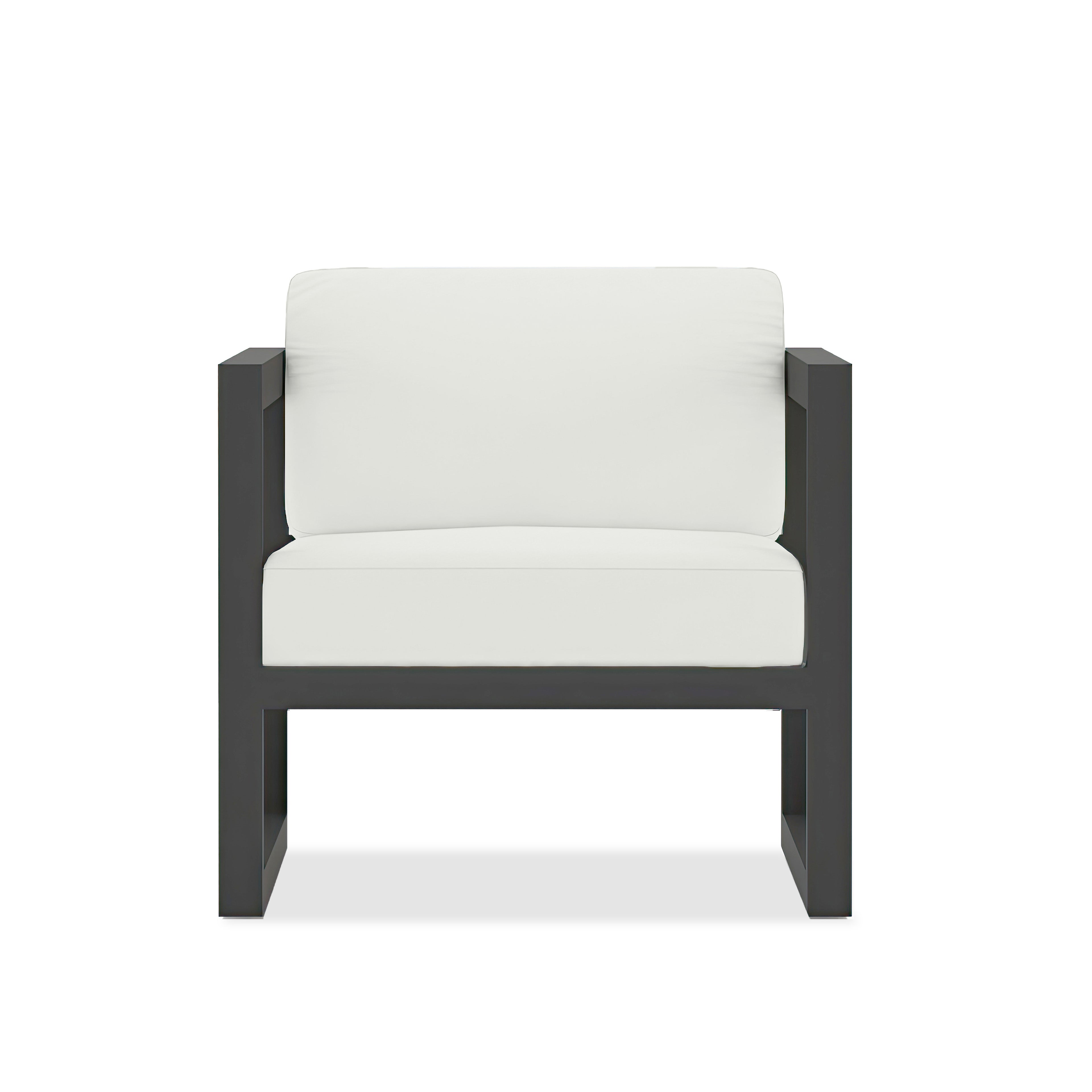 Avion Club Chair#Finish_Slate#Fabric_Canvas Natural