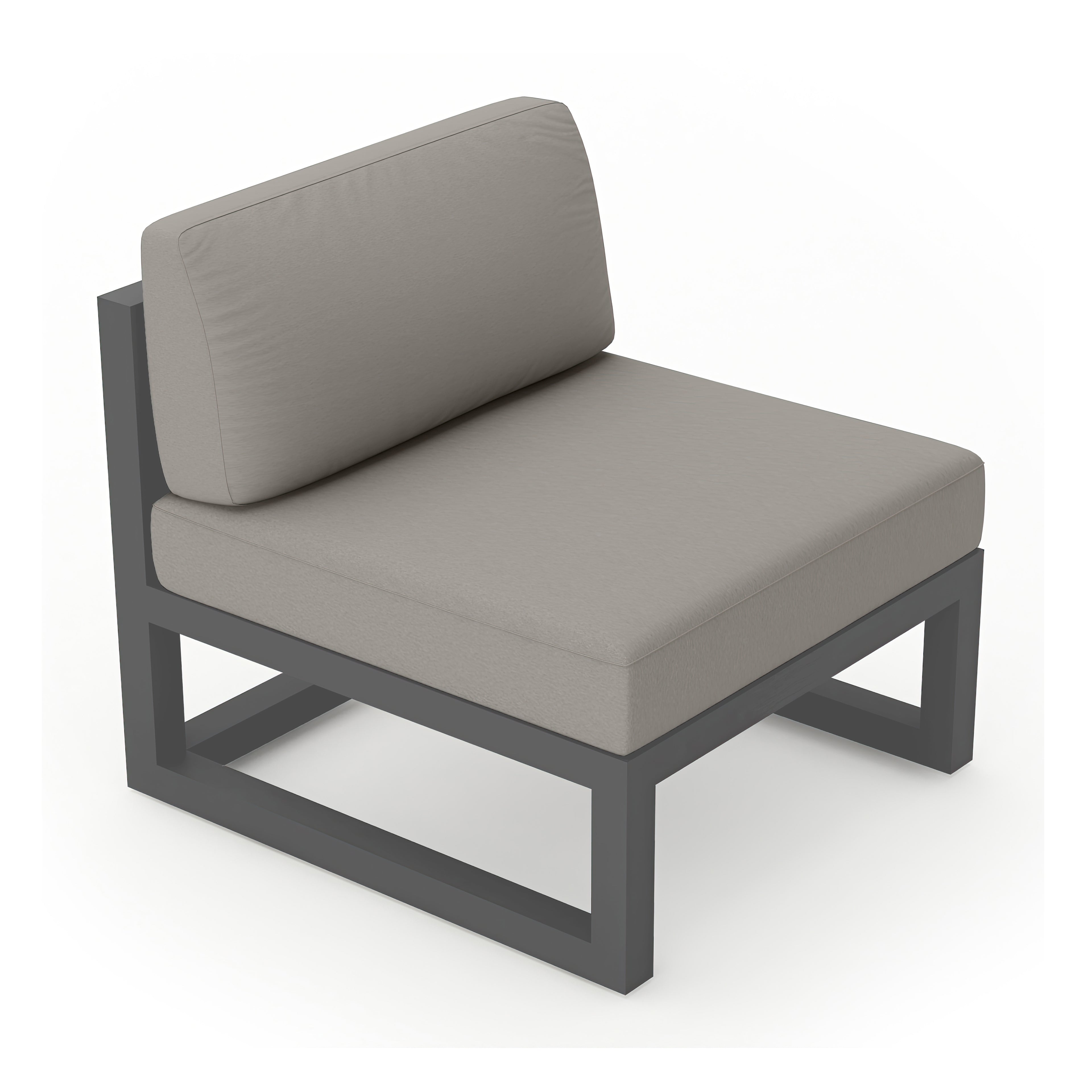 Avion Middle Section#Finish_Slate#Fabric_Canvas Charcoal