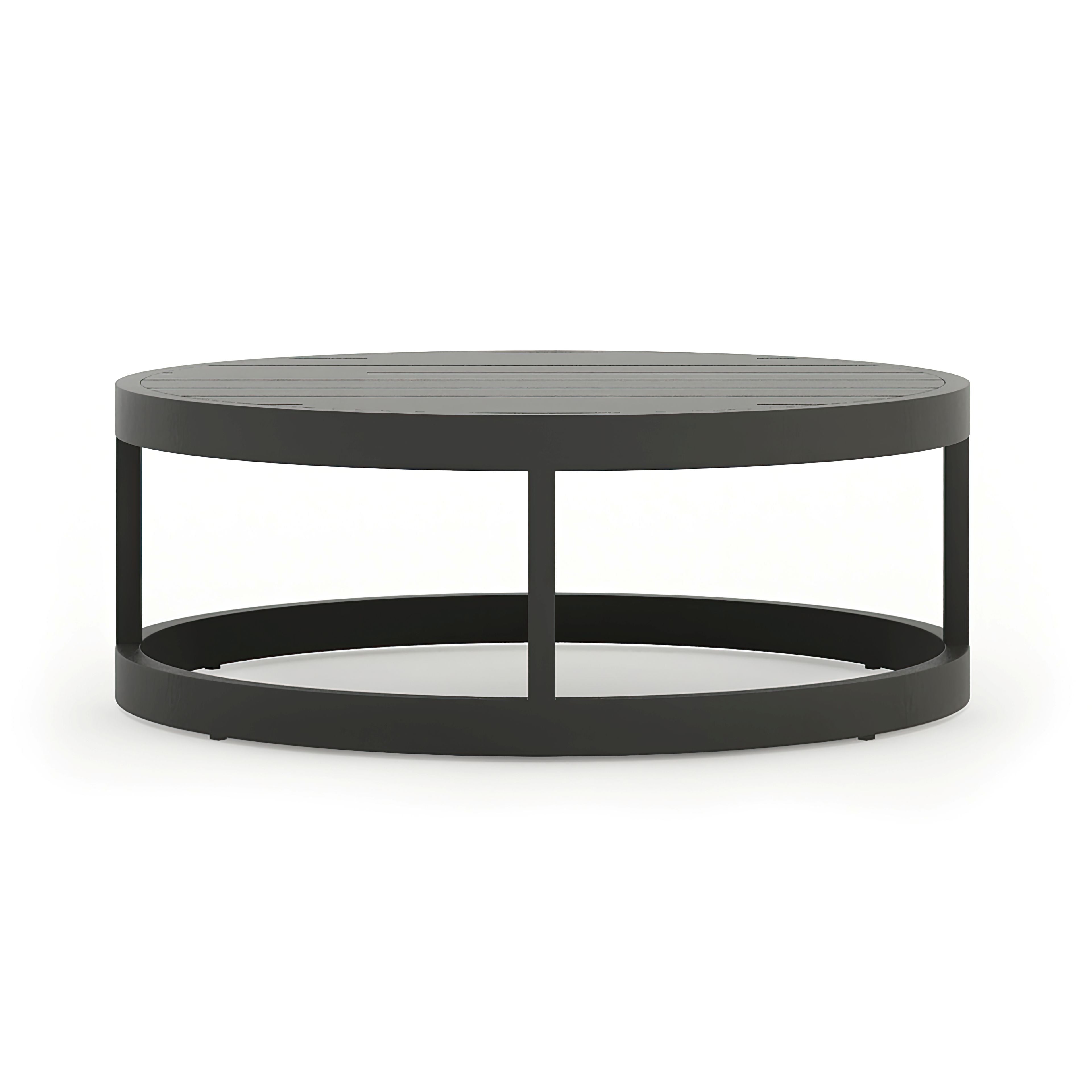 Avion Round Coffee Table#Finish_Slate