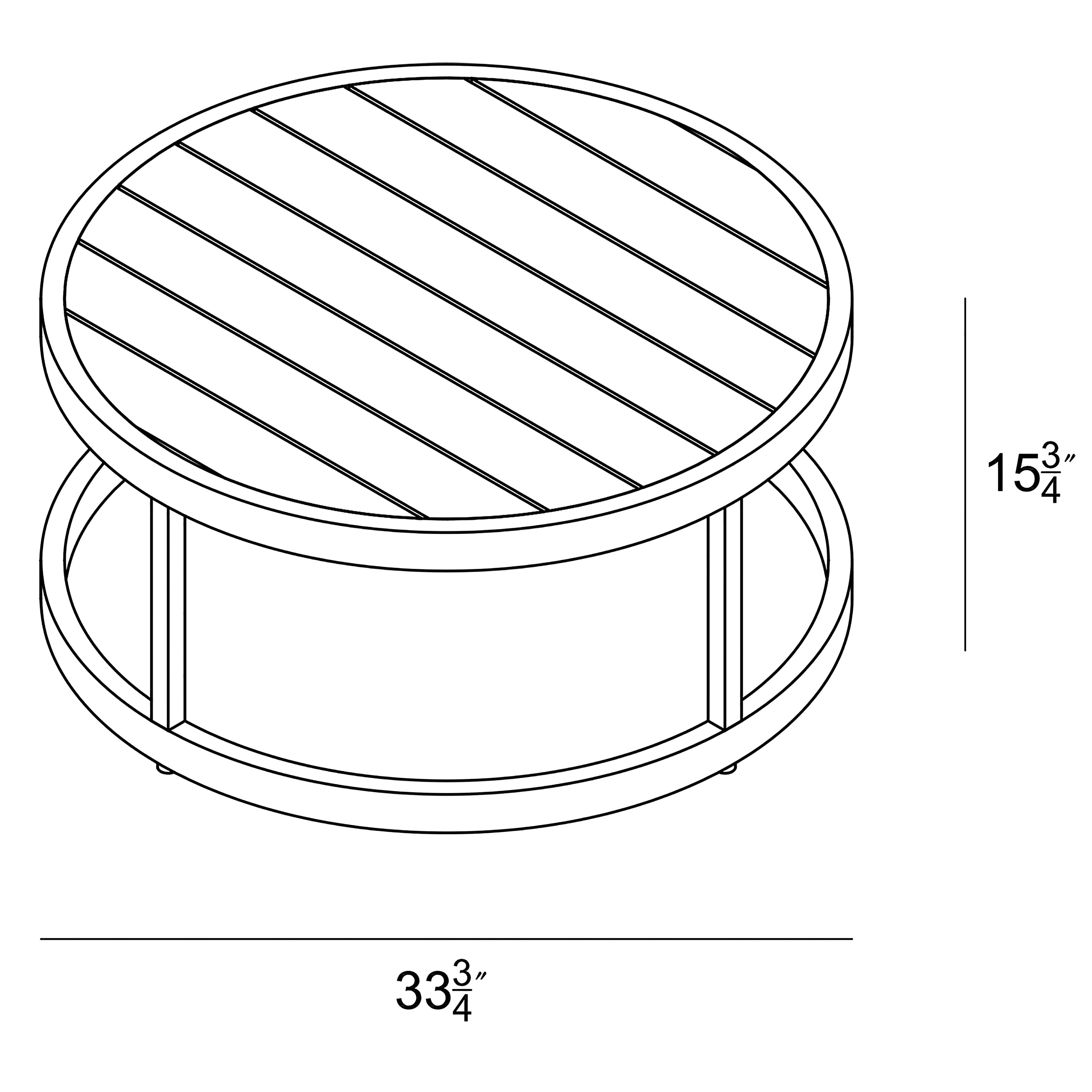 Avion 34" Round Coffee Table