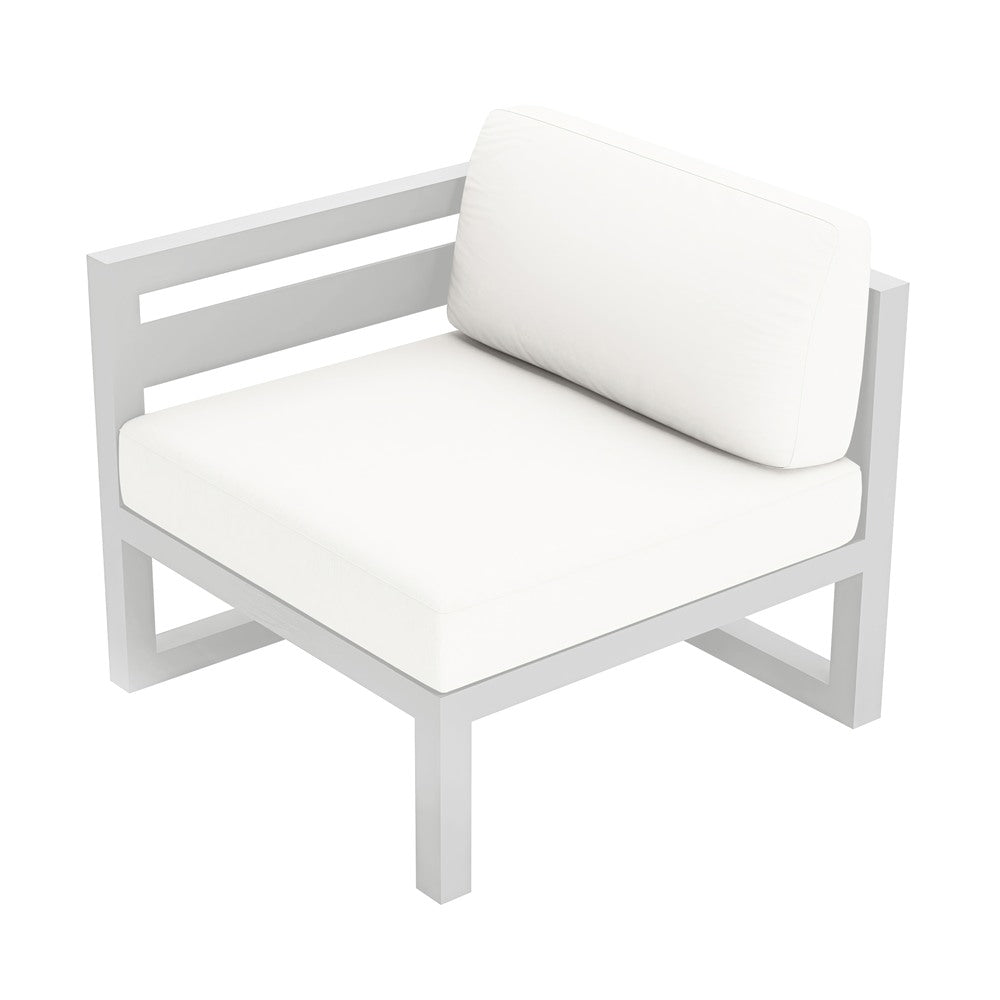 Avion Left Arm Section#Finish_White#Fabric_Canvas Natural