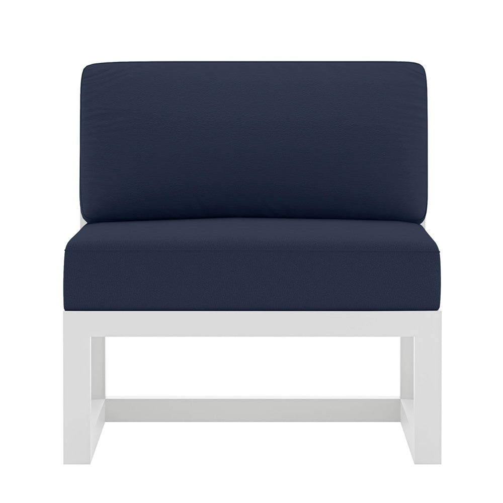 Avion Middle Section#Finish_White#Fabric_Spectrum Indigo