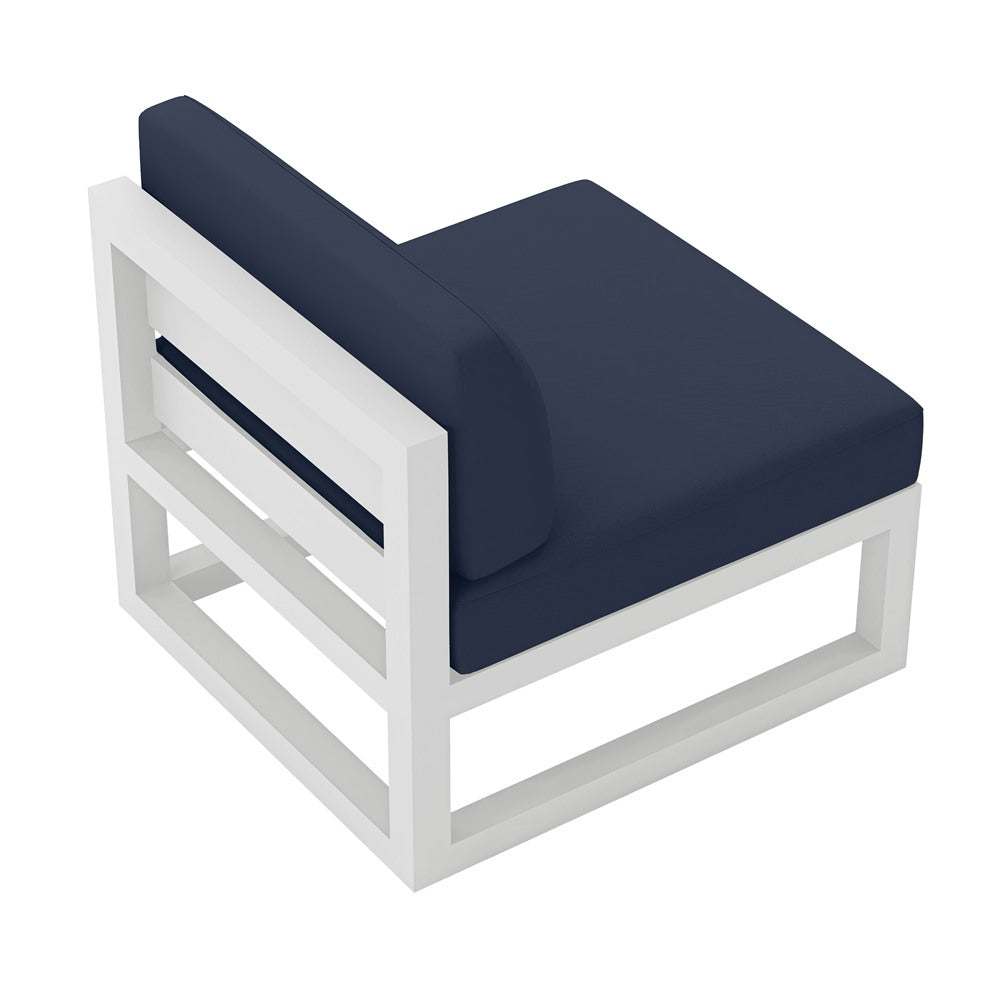 Avion Middle Section#Finish_White#Fabric_Spectrum Indigo