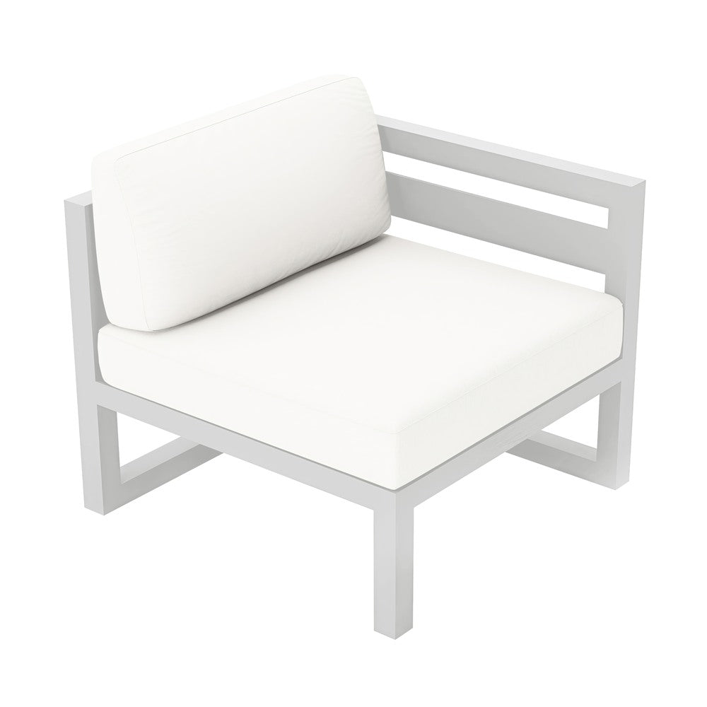 Avion Right Arm Section#Finish_White#Fabric_Canvas Natural