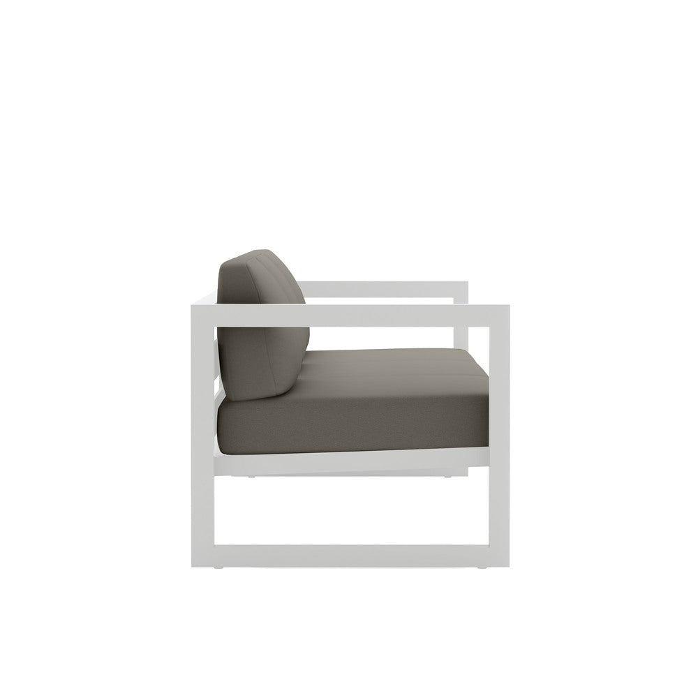 Avion Sofa#Finish_White#Fabric_Canvas Charcoal