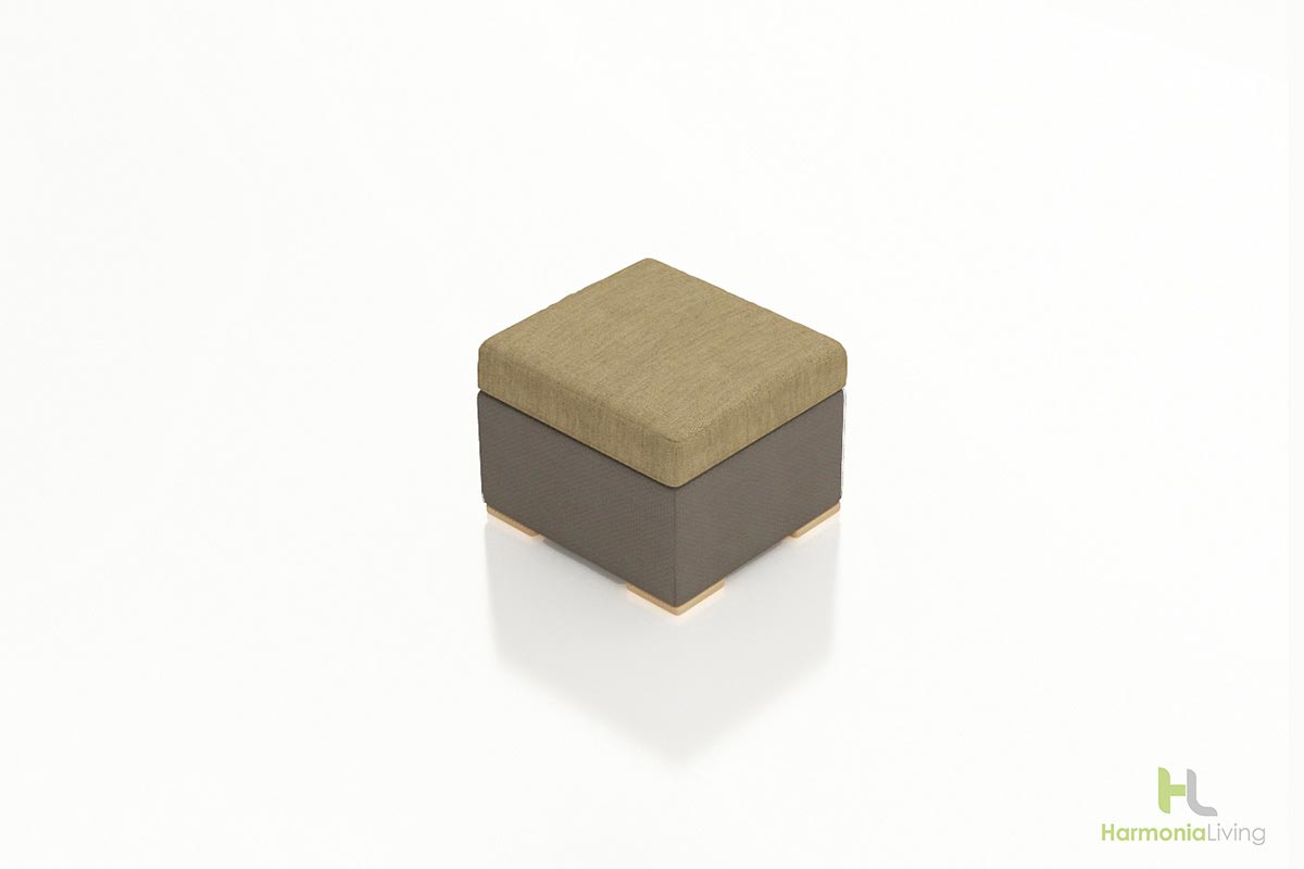 Element Sling Ottoman - Heather Beige