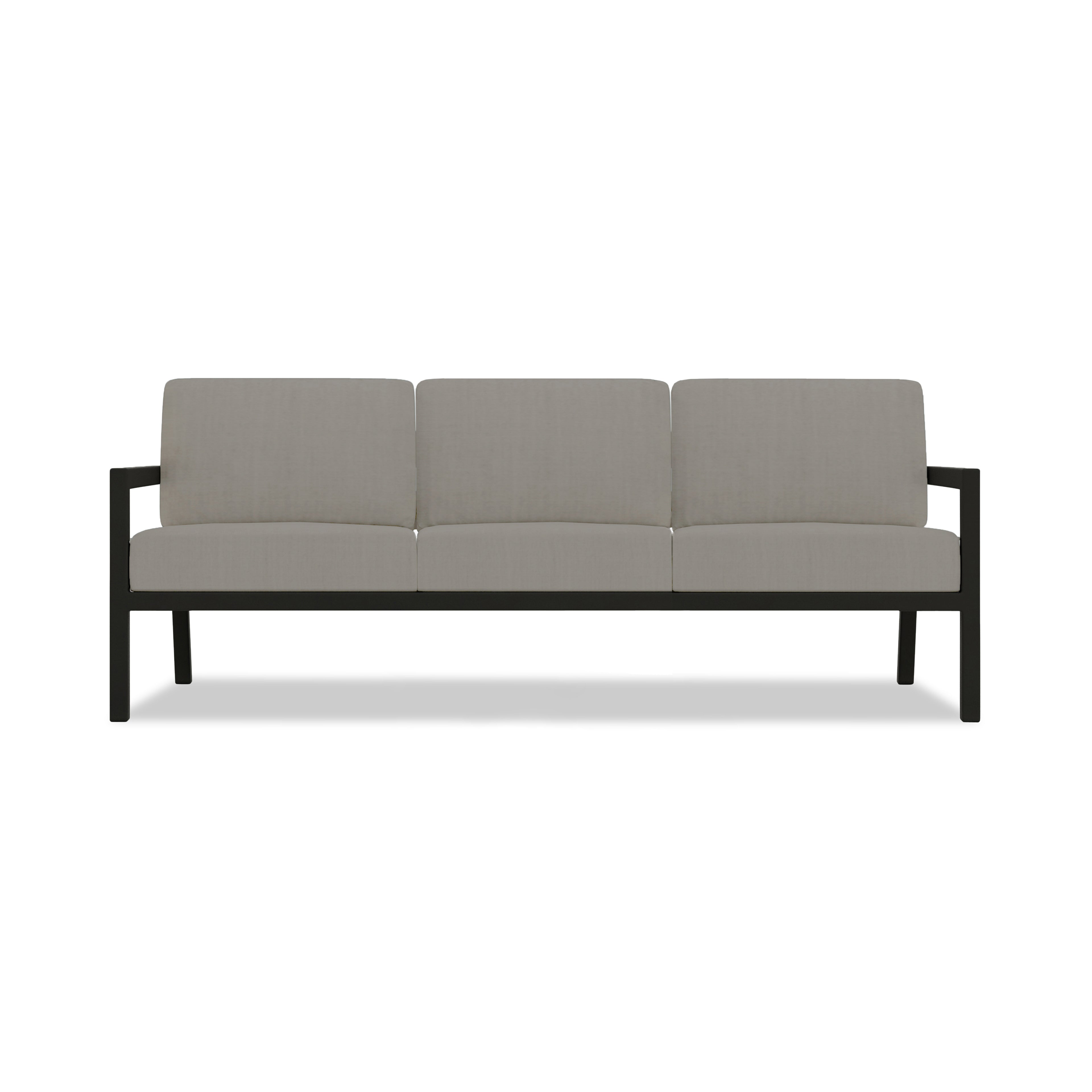 Pacifica 5 Piece Sofa Set#Finish_Black#Fabric_Canvas Charcoal