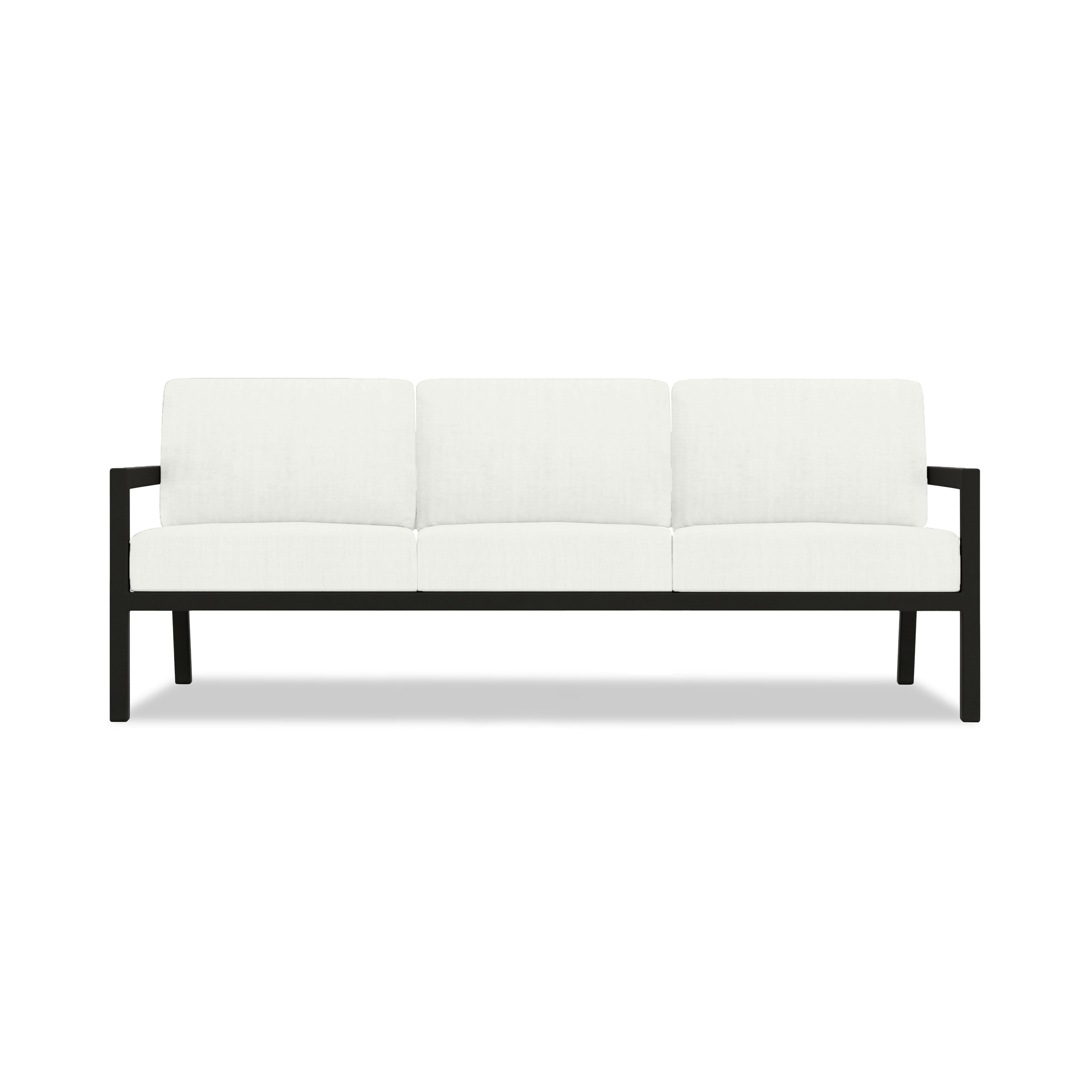 Pacifica 5 Piece Sofa Set#Finish_Black#Fabric_Canvas Natural