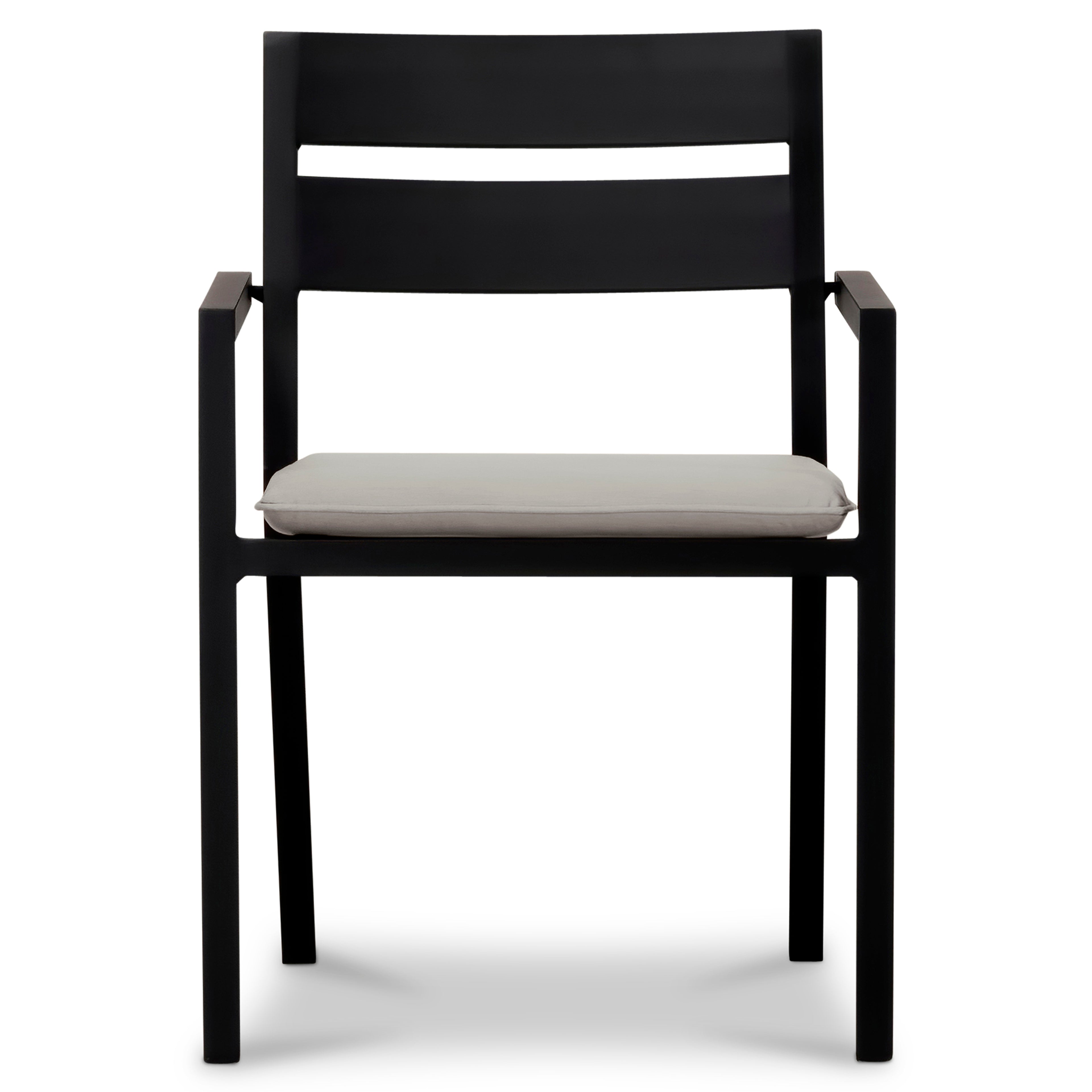 Pacifica 9 Piece Extendable Dining Set#Finish_Black#Fabric_Cast Silver