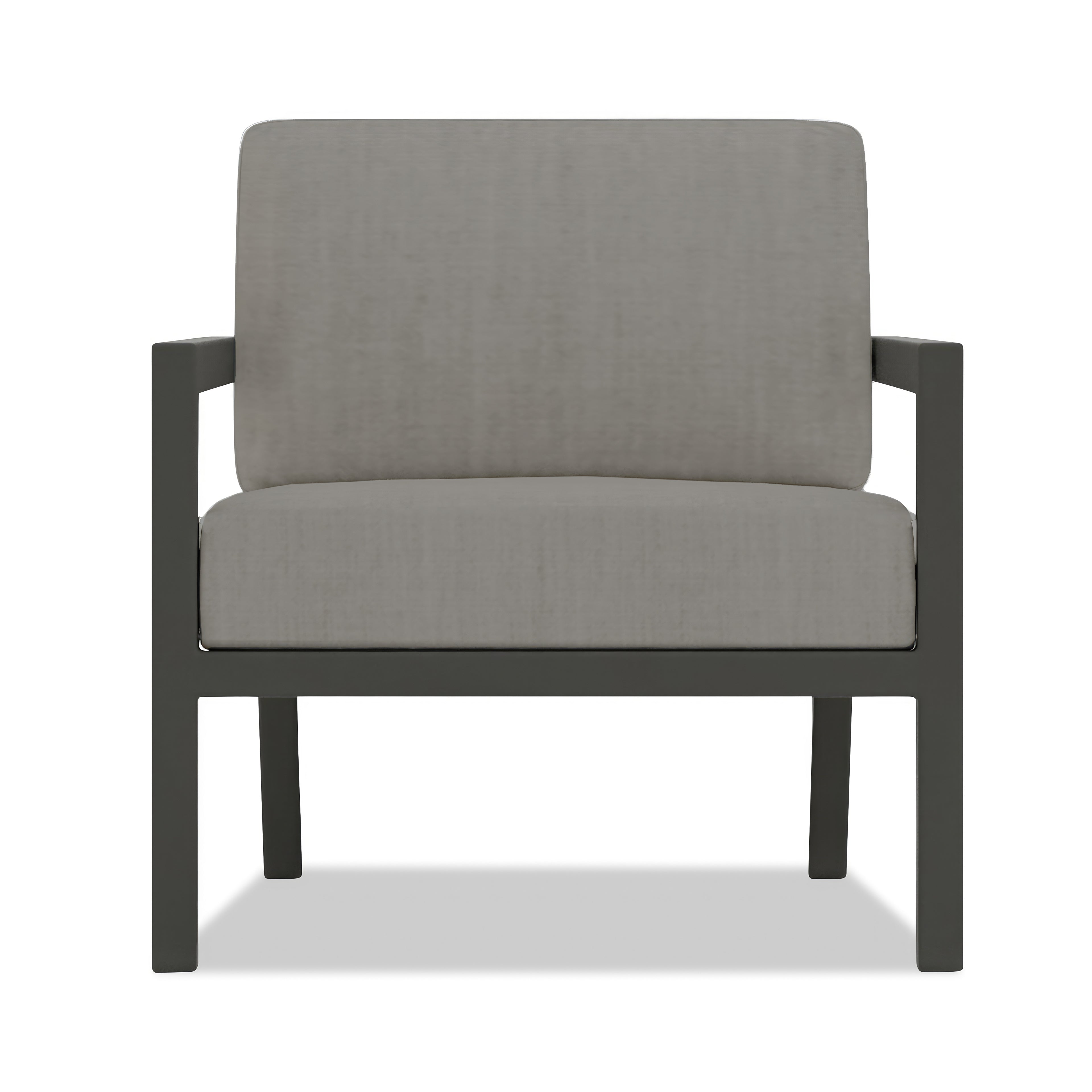 Pacifica 4 Piece Sofa Set#Finish_Slate#Fabric_Canvas Charcoal