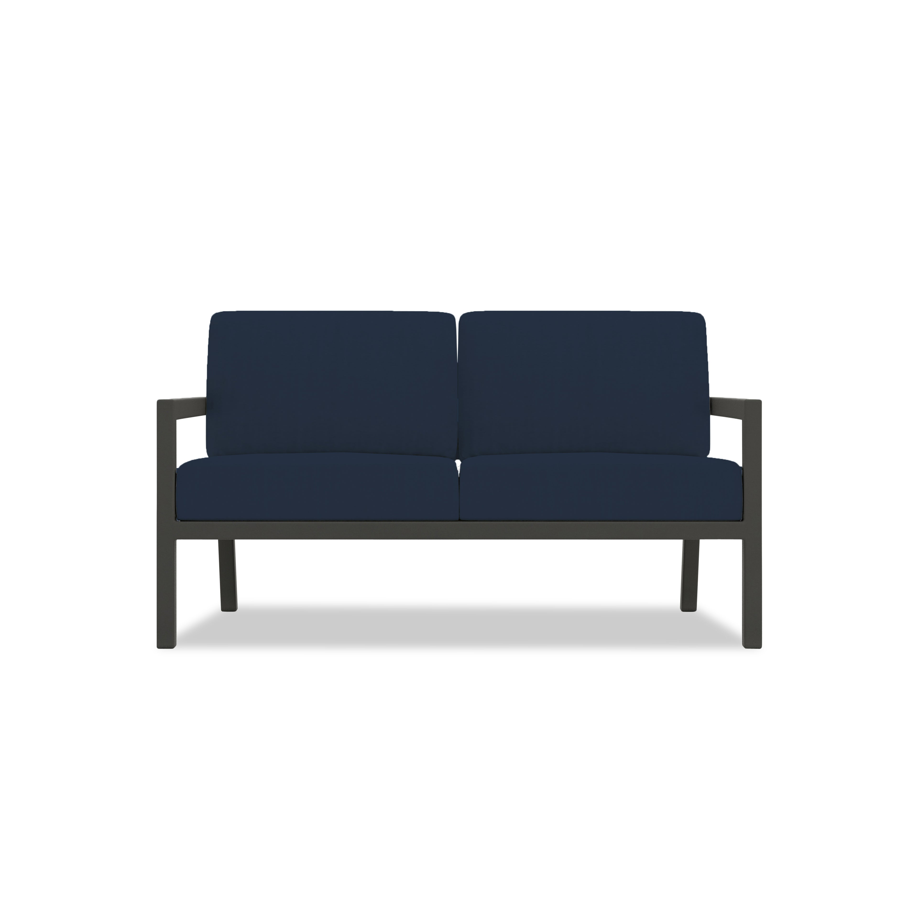 Pacifica 4 Piece Sofa Set#Finish_Slate#Fabric_Spectrum Indigo