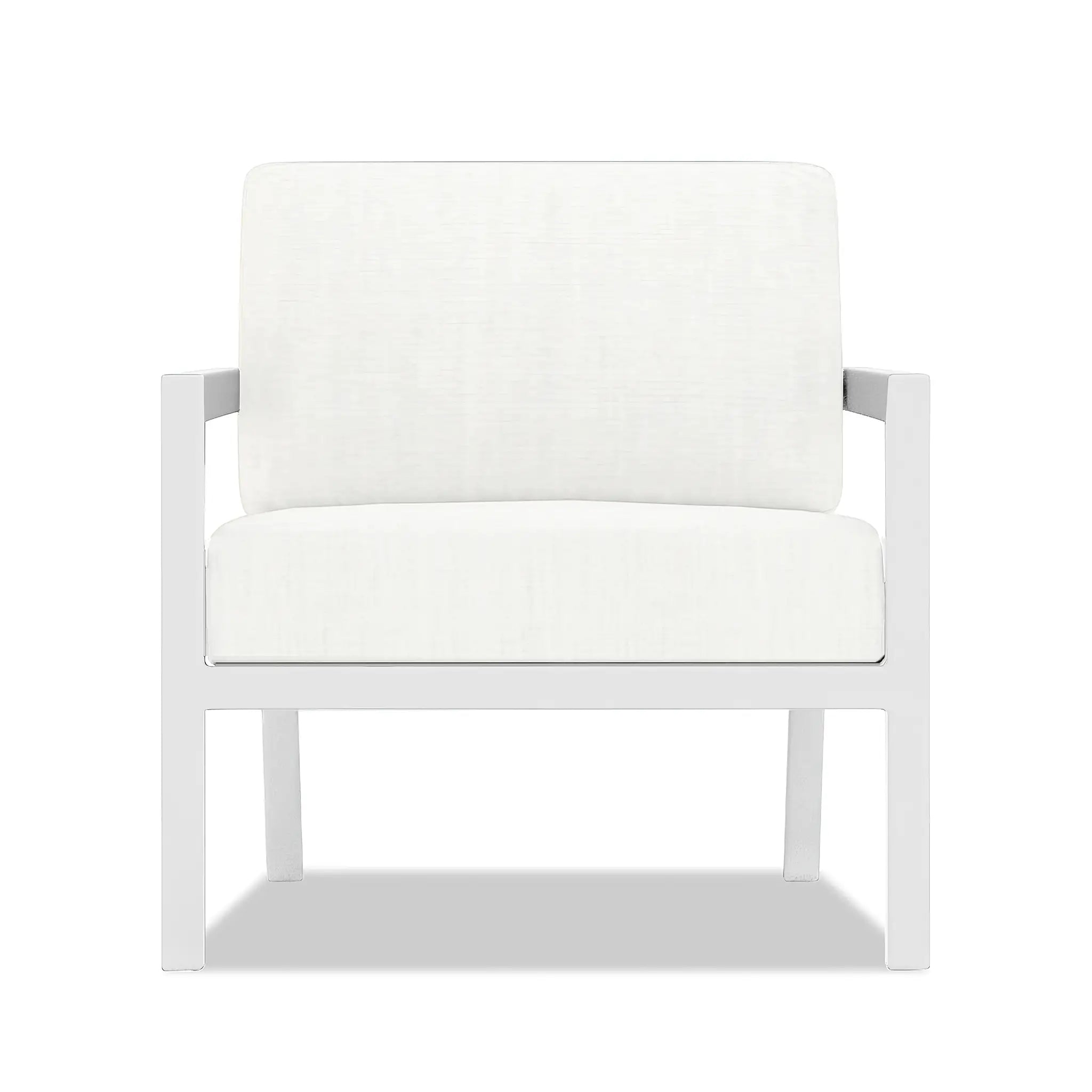 Pacifica 4 Piece Sofa Set#Finish_White#Fabric_Canvas Natural