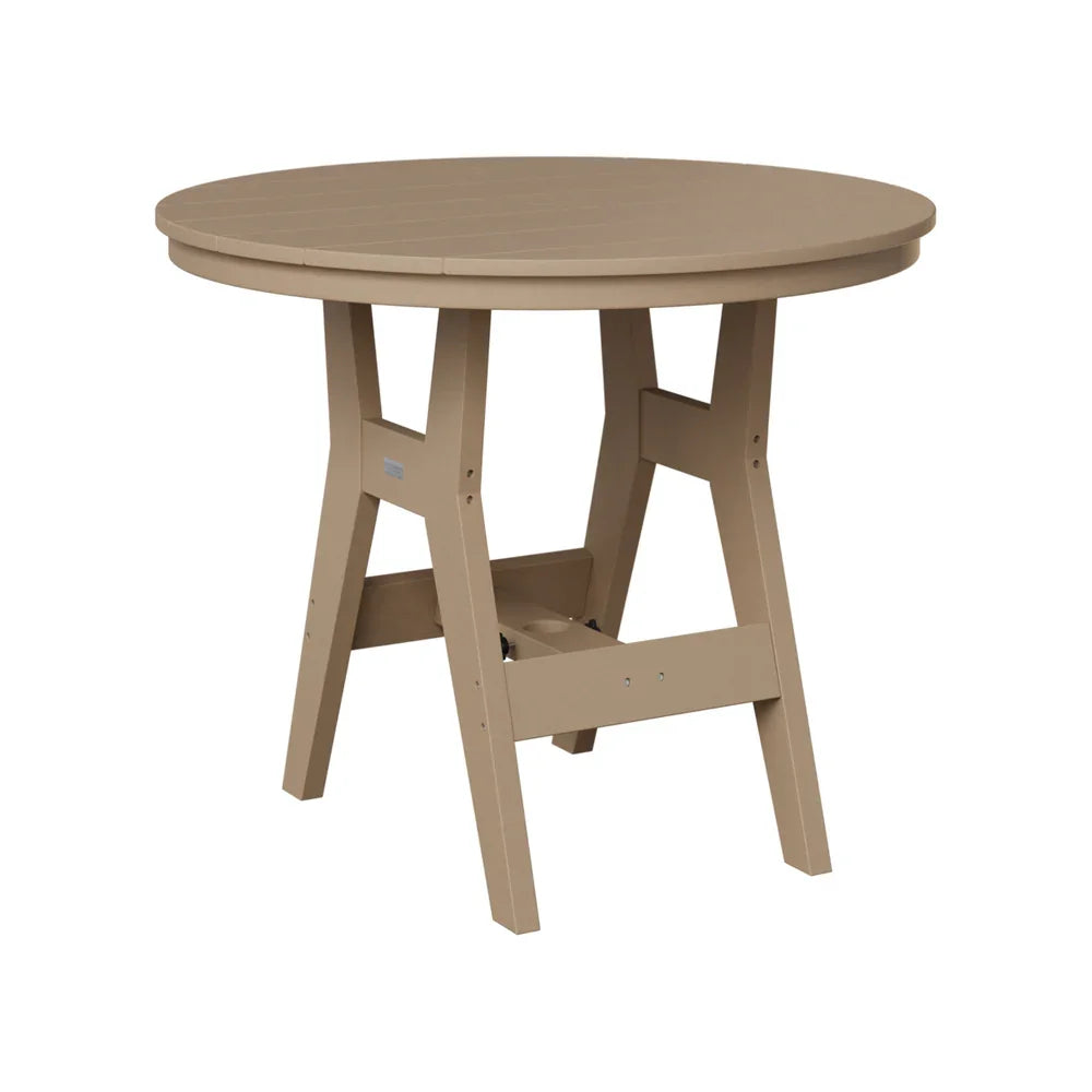 48'' round patio table with umbrella hole Harbor 38" Round Counter Table