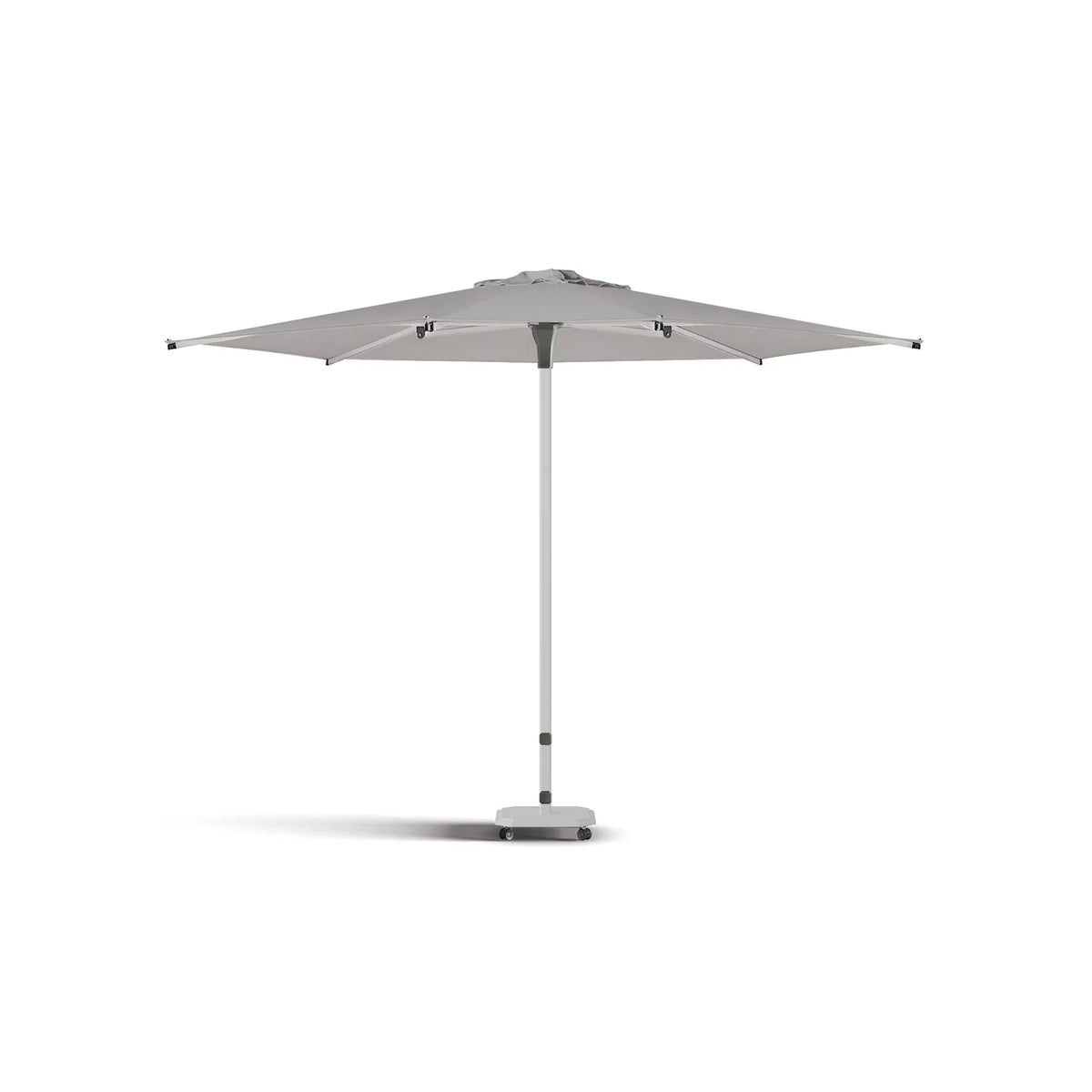 charcoal patio umbrella Jardinico 9' Hexagon Aluminum Centerpost Umbrella