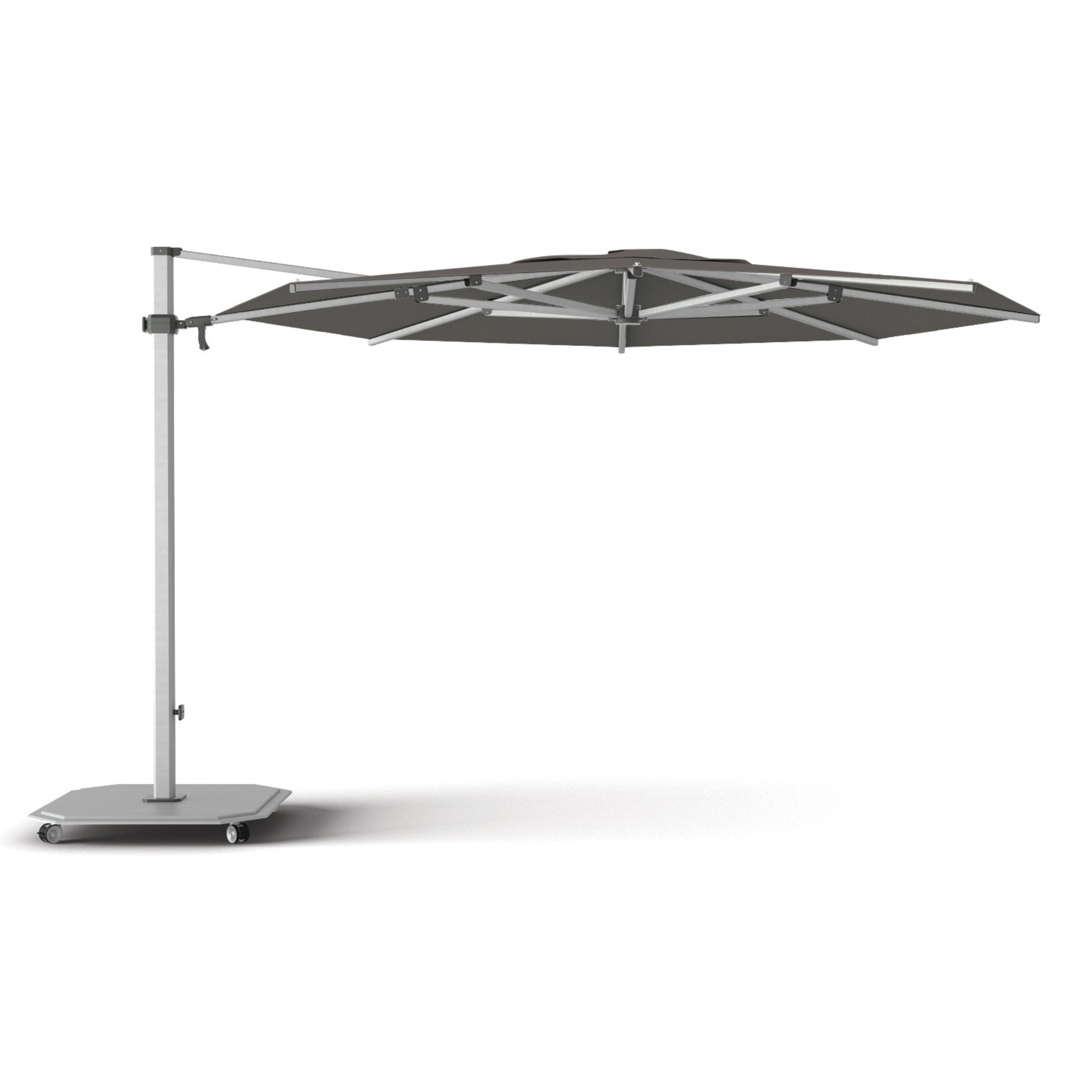 11.5' Octagon Aluminum Sidepost Tilt Umbrella