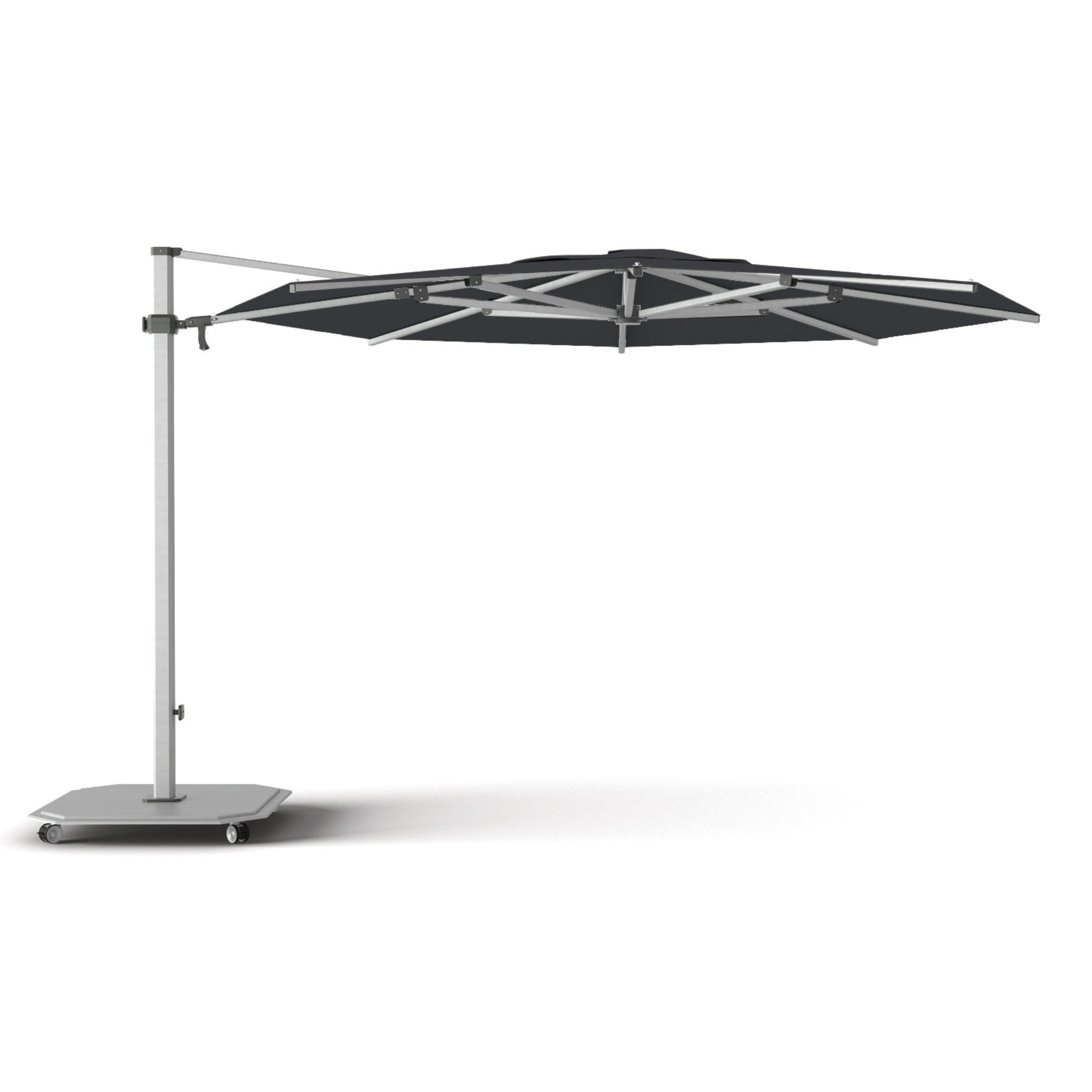 11.5' Octagon Aluminum Sidepost Tilt Umbrella