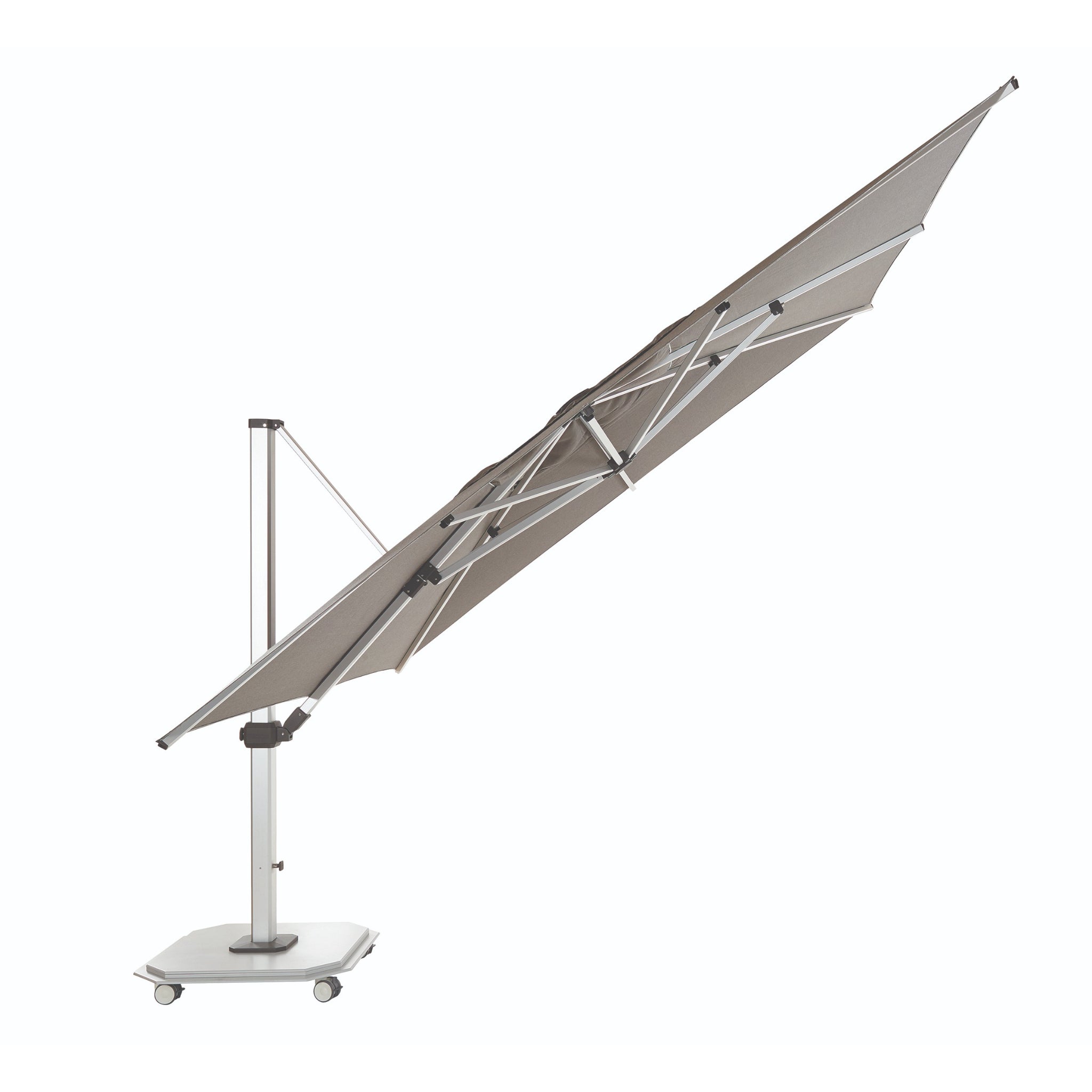 10' x 14' Rectangle Aluminum Sidepost Tilt Umbrella