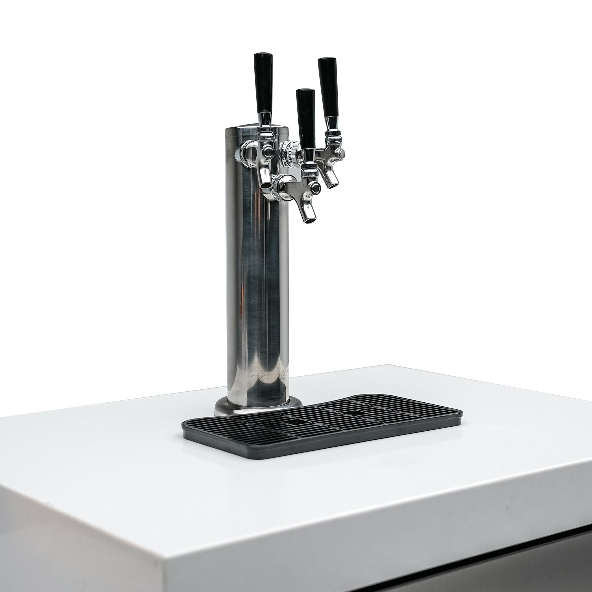 Beverage Center with 90-Degree Corner and Kegerator