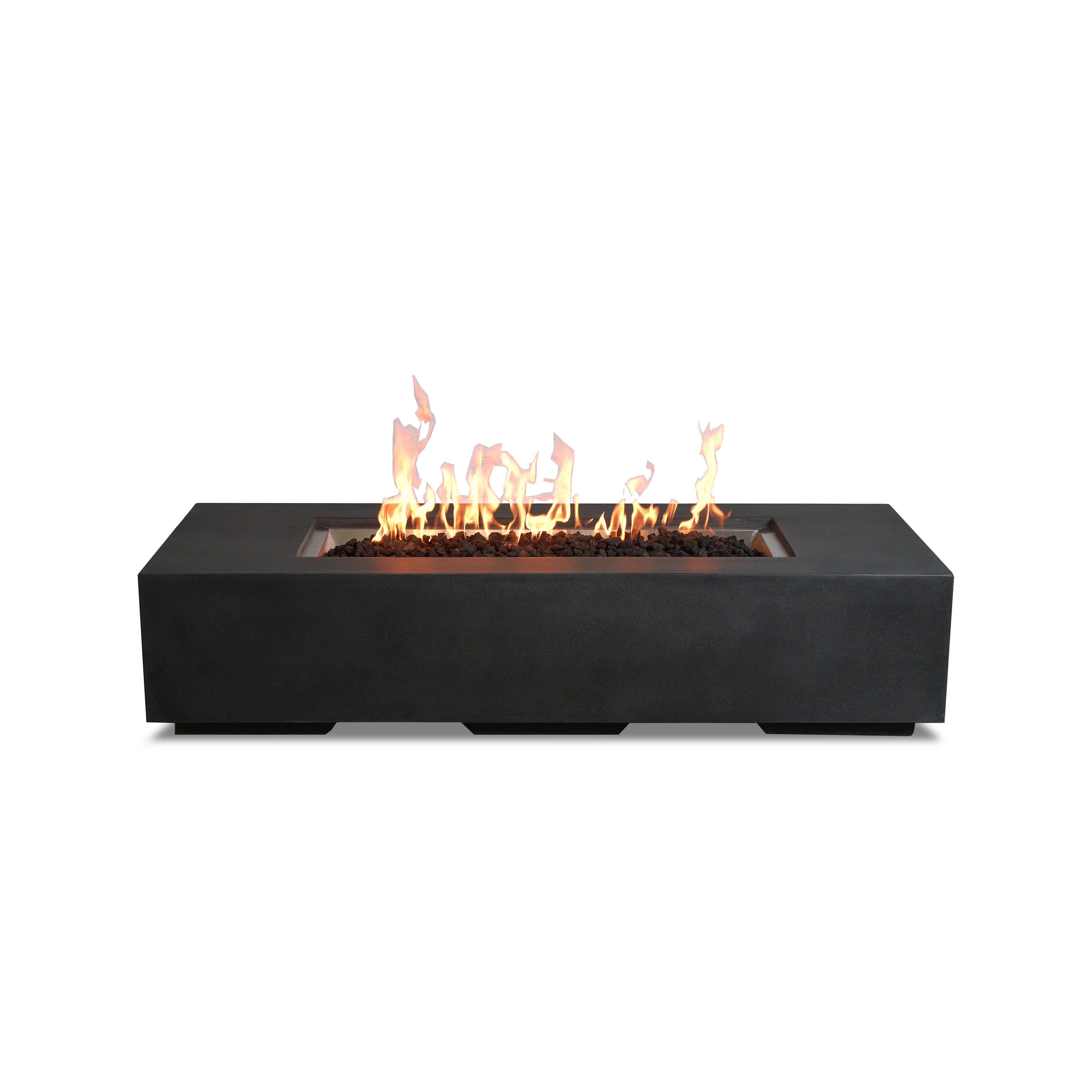 Beton 72" Rectangular Gas Fire Pit#Finish_Graphite (GR)