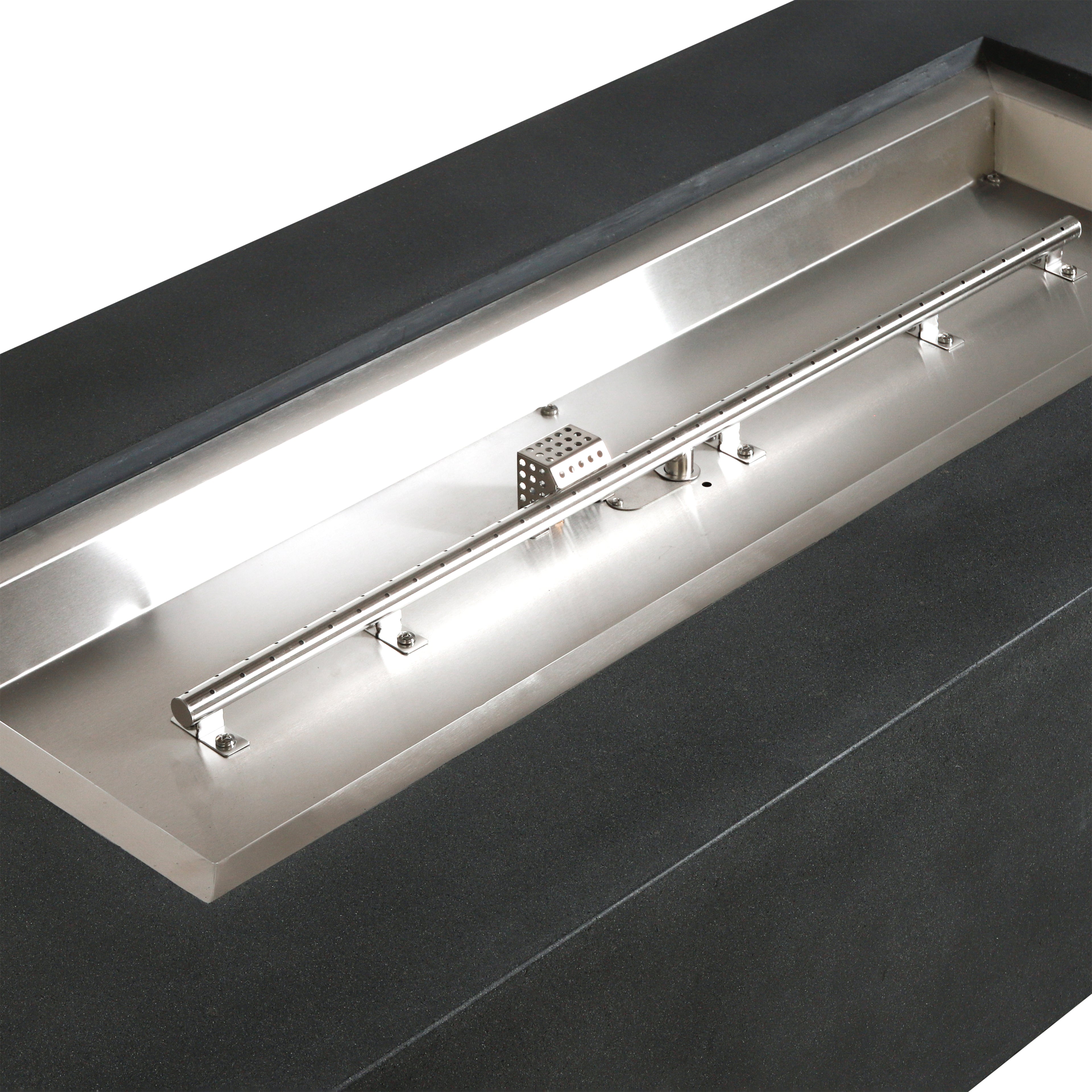 Beton 72" Rectangular Gas Fire Pit#Finish_Graphite (GR)