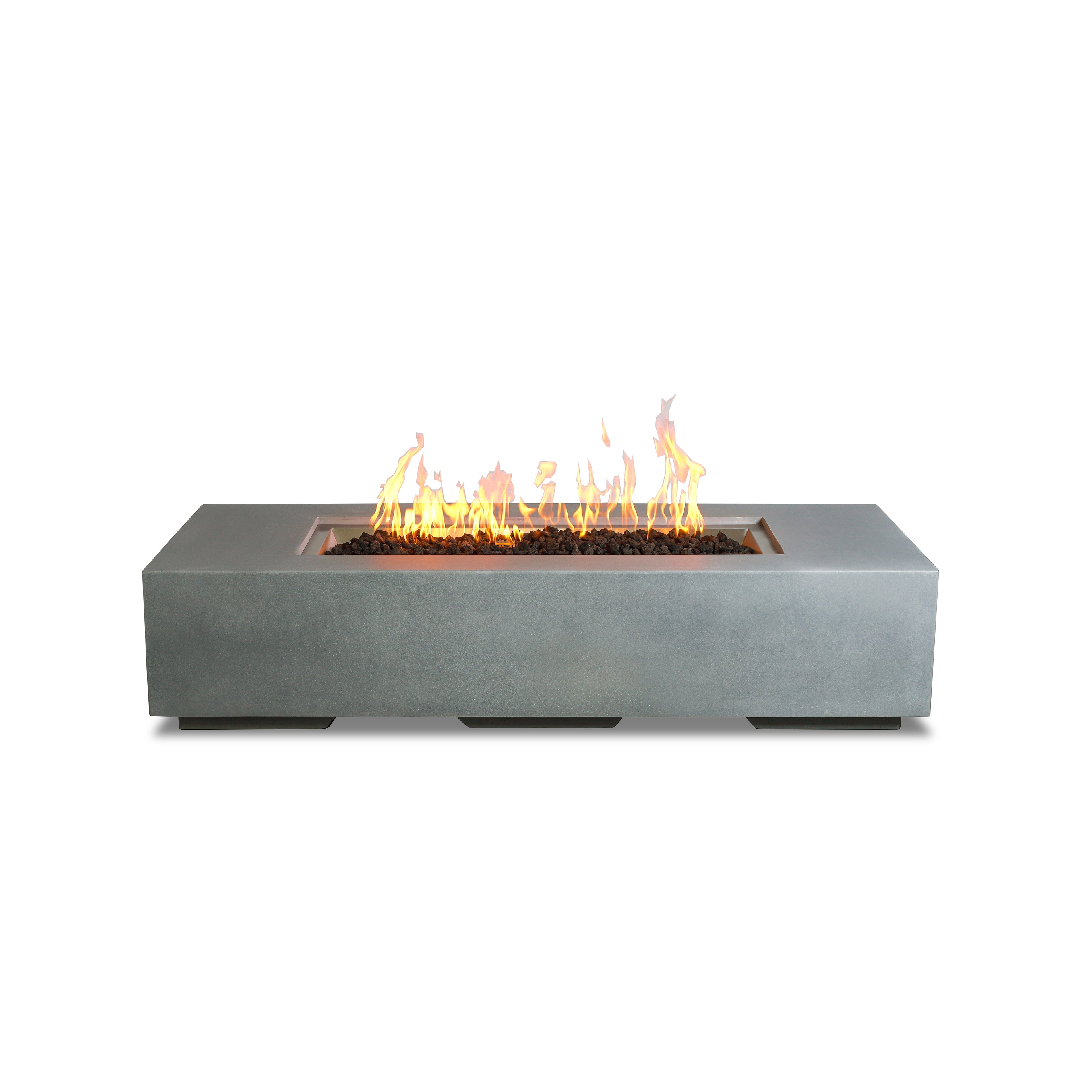 Beton 72" Rectangular Gas Fire Pit#Finish_Natural Gray (GY)