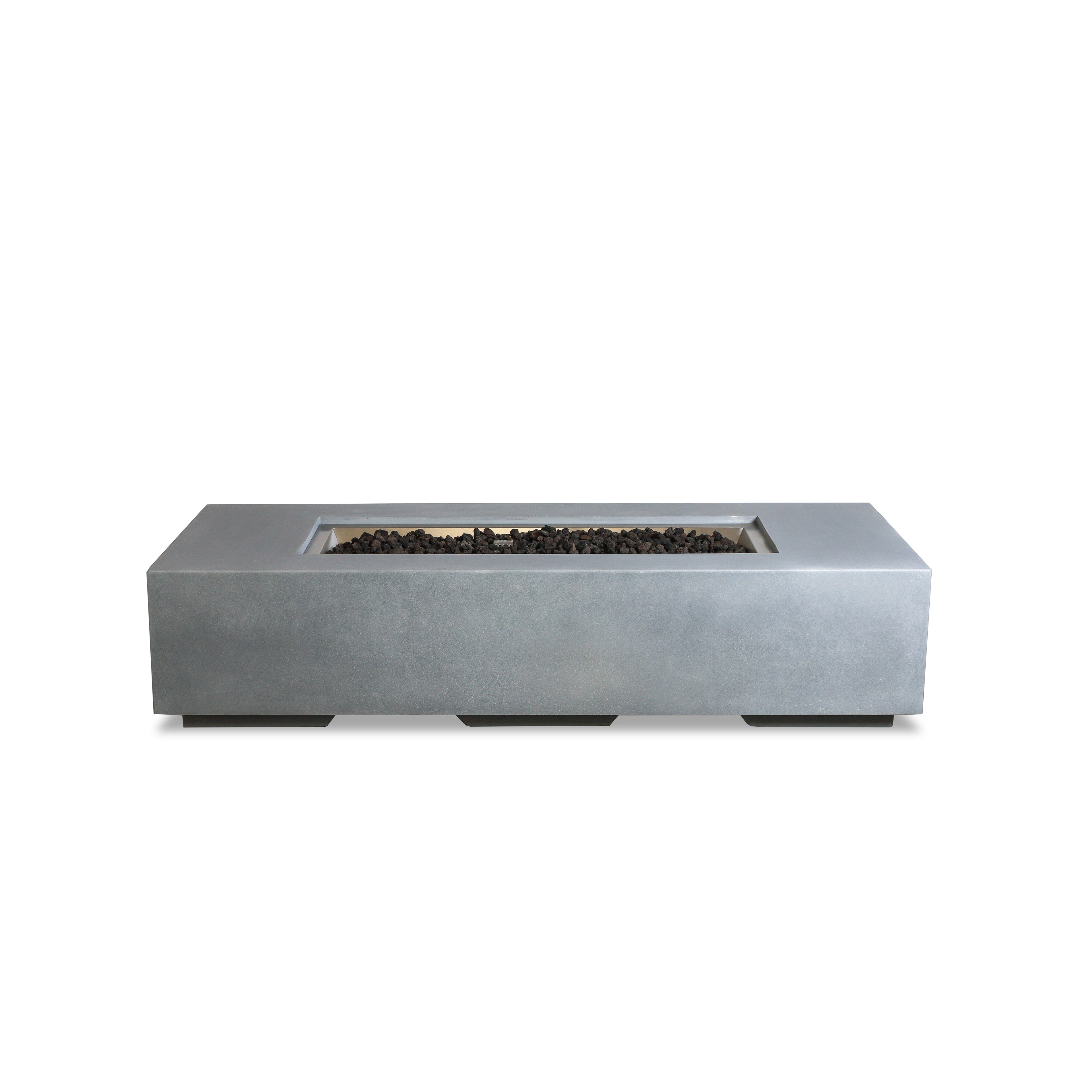 Beton 72" Rectangular Gas Fire Pit#Finish_Natural Gray (GY)