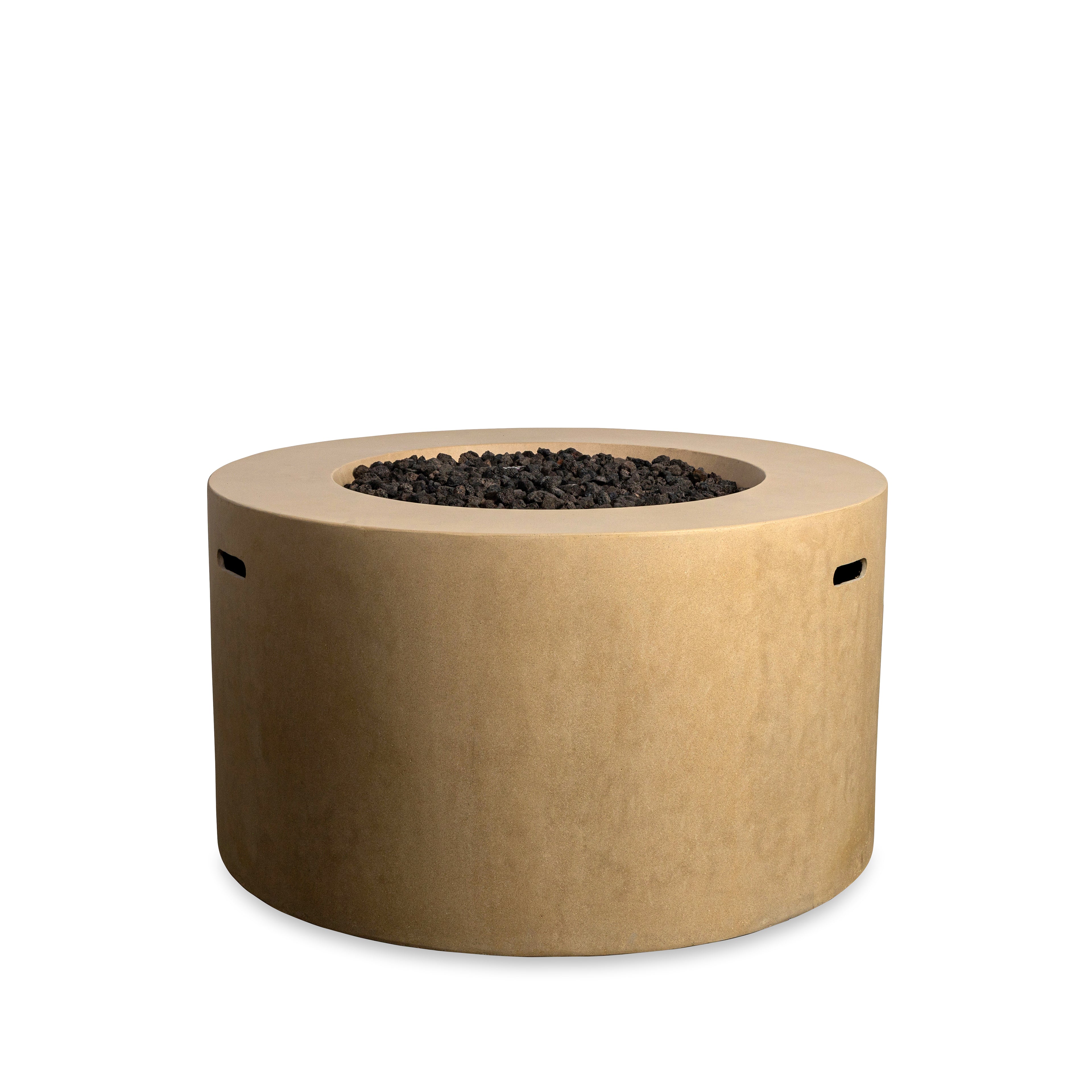 Beton 42" Round Concrete Propane Gas Fire Pit with Access Door#Finish_Sand (SD)