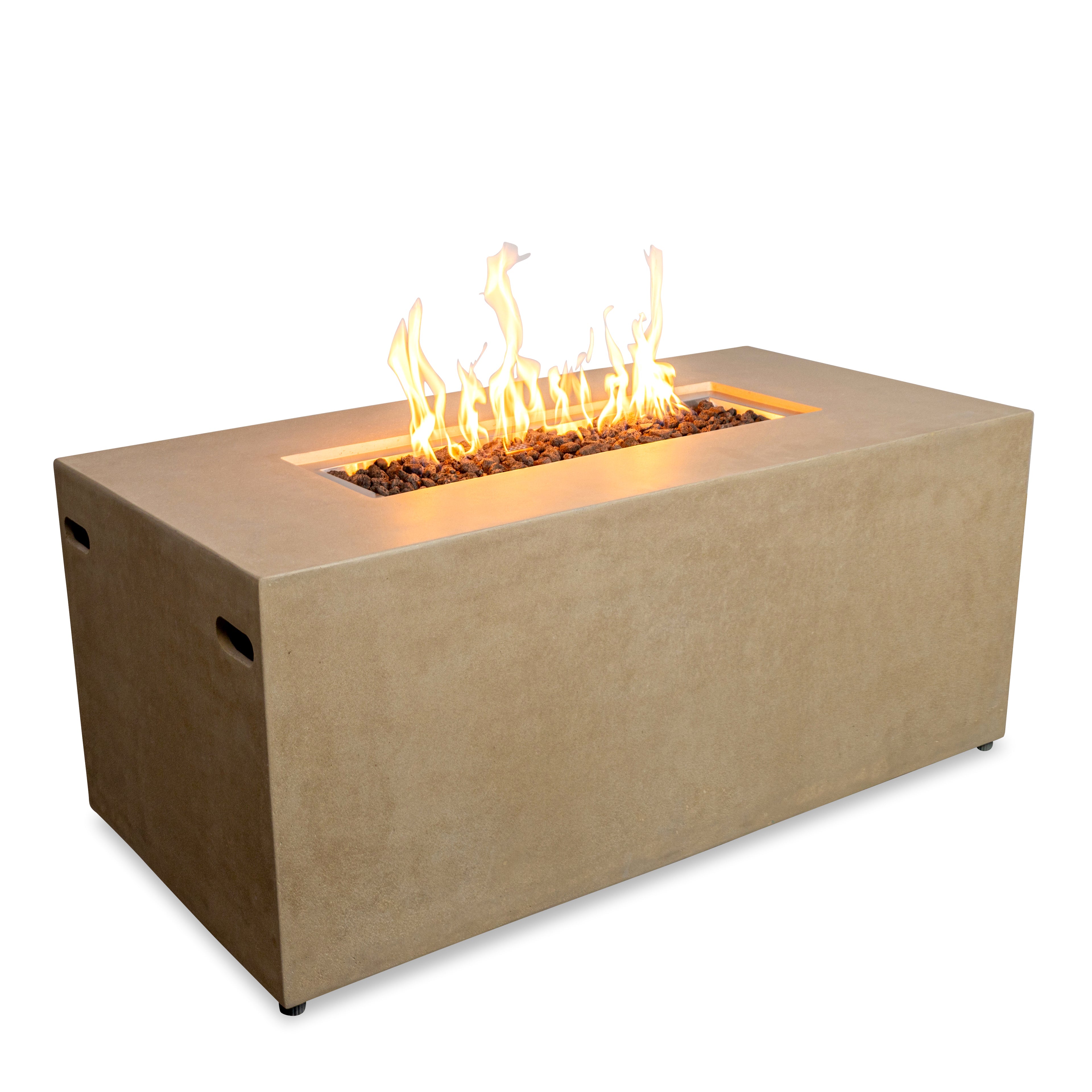Beton 55" Rectangular Hidden Propane Gas Fire Pit#Finish_Sand (SD)