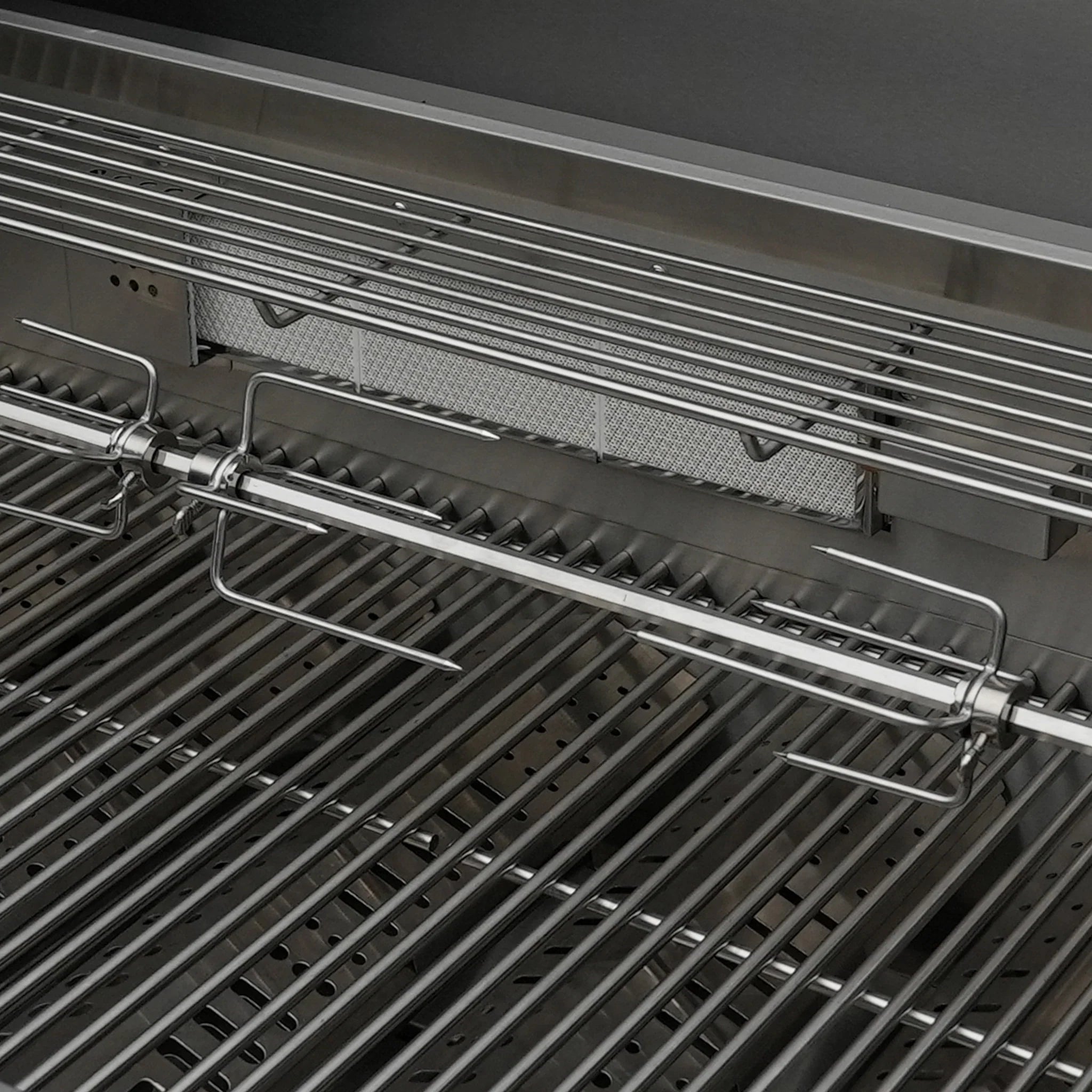 400 Deluxe Stainless Steel 4-Burner Outdoor Kitchen Island with 45-Degree Corners