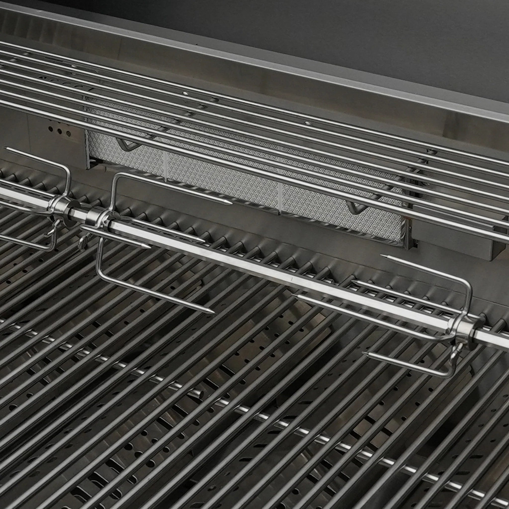 400 Deluxe 7 ft. Stainless Steel 4-Burner Outdoor Kitchen Island with Refrigerator