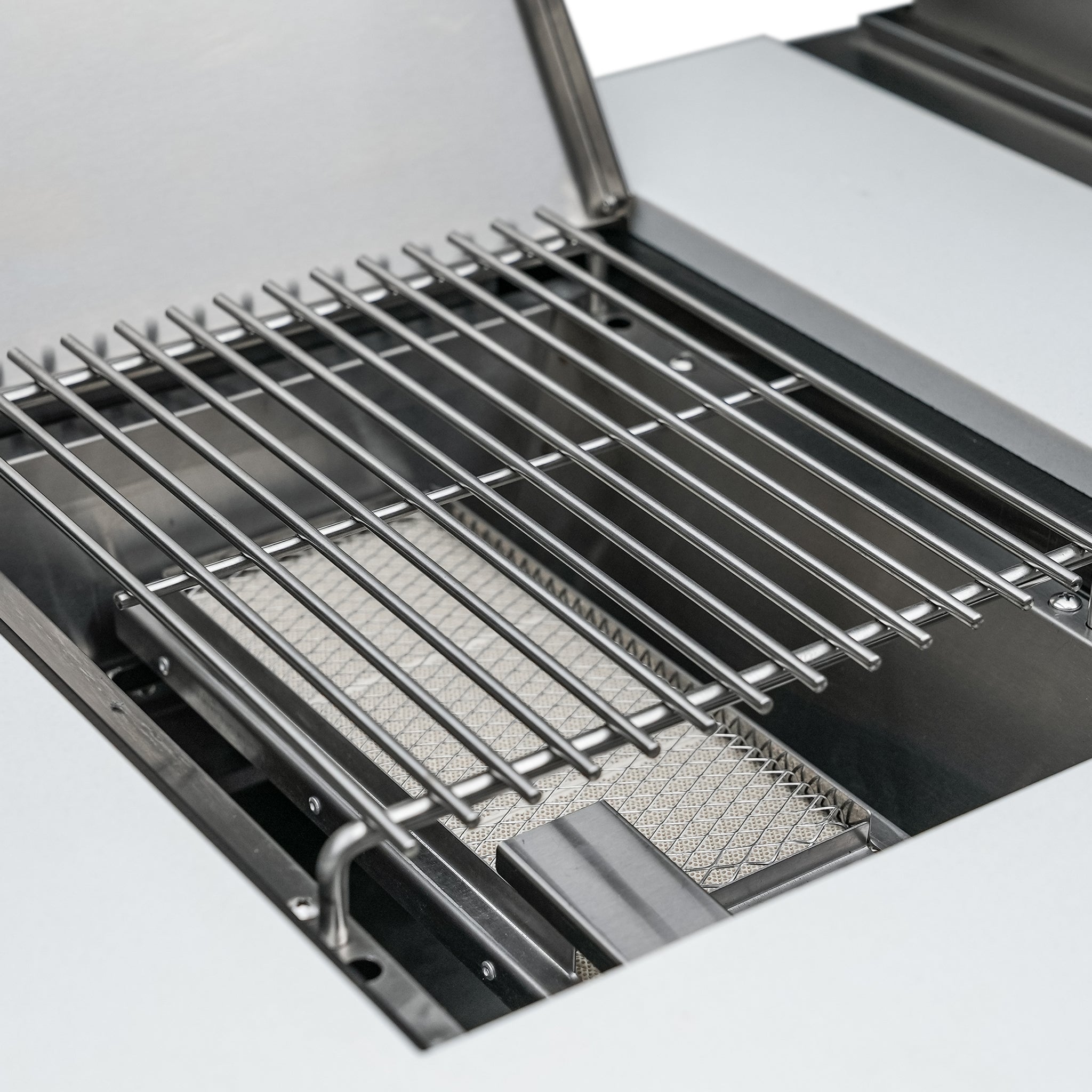 805 Deluxe Stainless Steel 6-Burner Outdoor Kitchen Island with 90-Degree Corner