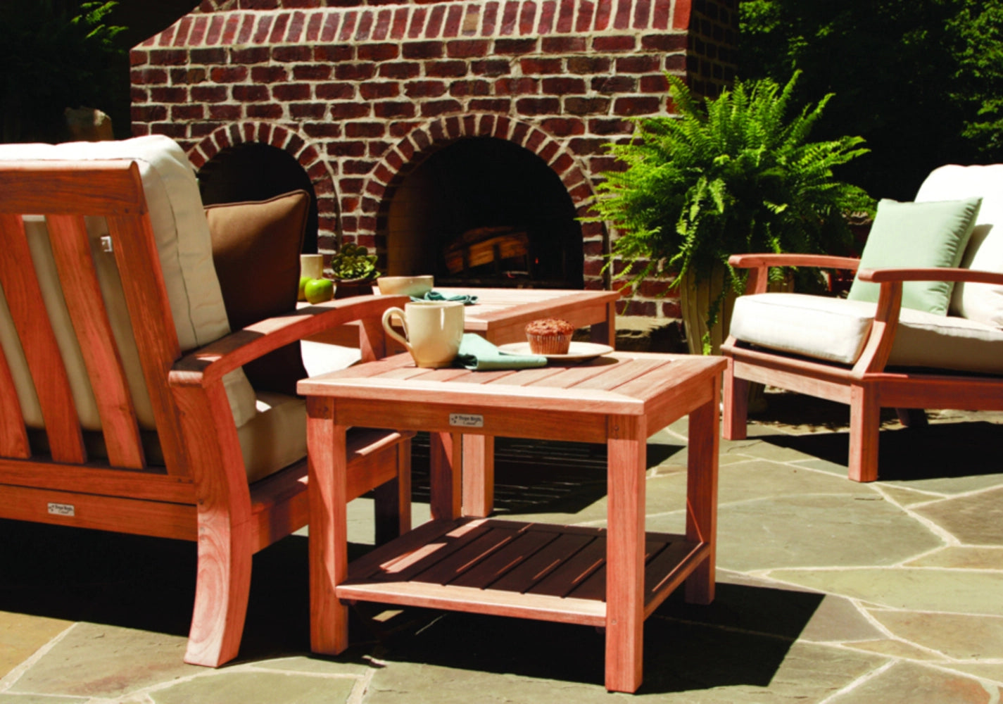 Newport Side Table with Lower Shelf view 3