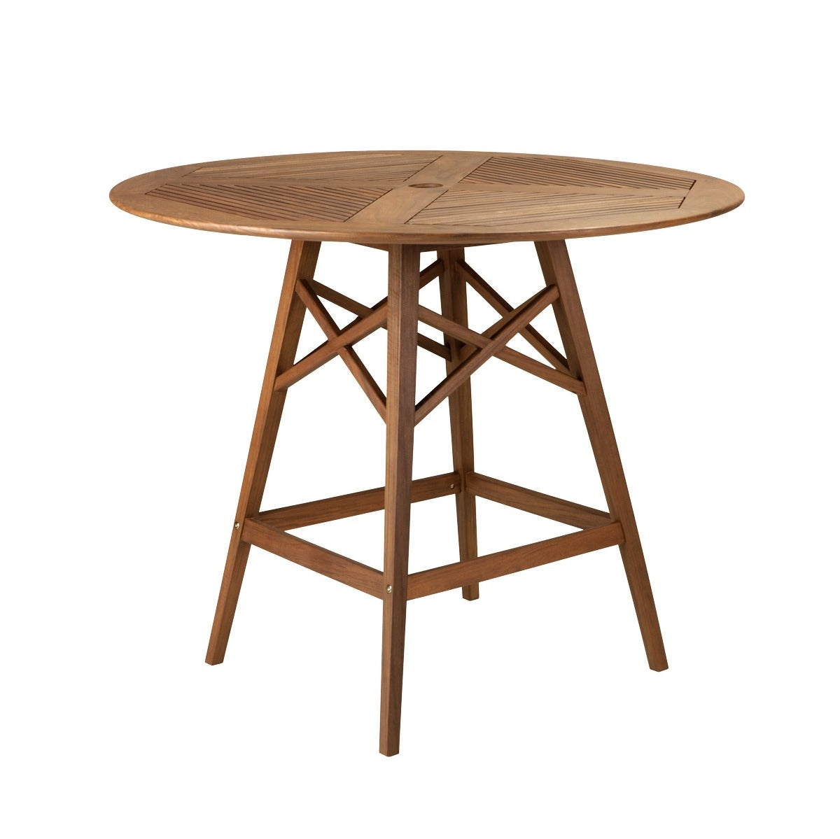 Opal 48" Round Bar Table with Umbrella Hole