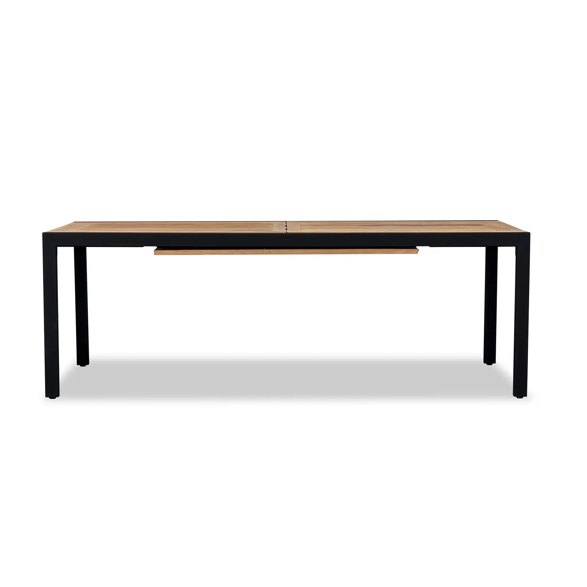 Harmonia Living Pacifica Communal 8 Seat Aluminum Extendable Reclaimed Teak Dining Set 42