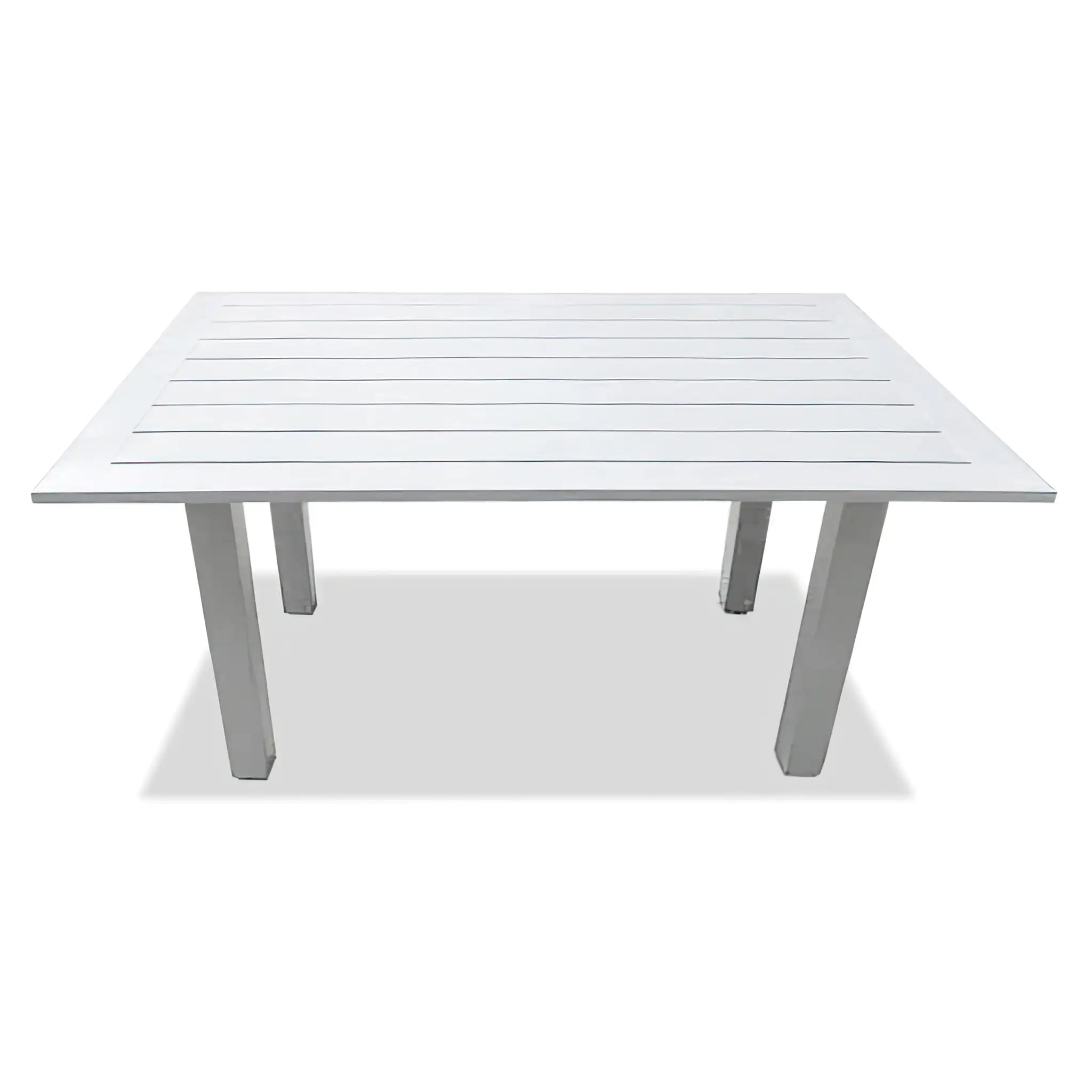 Pacifica Classic 4 Piece Aluminum Loveseat Set#Finish_White