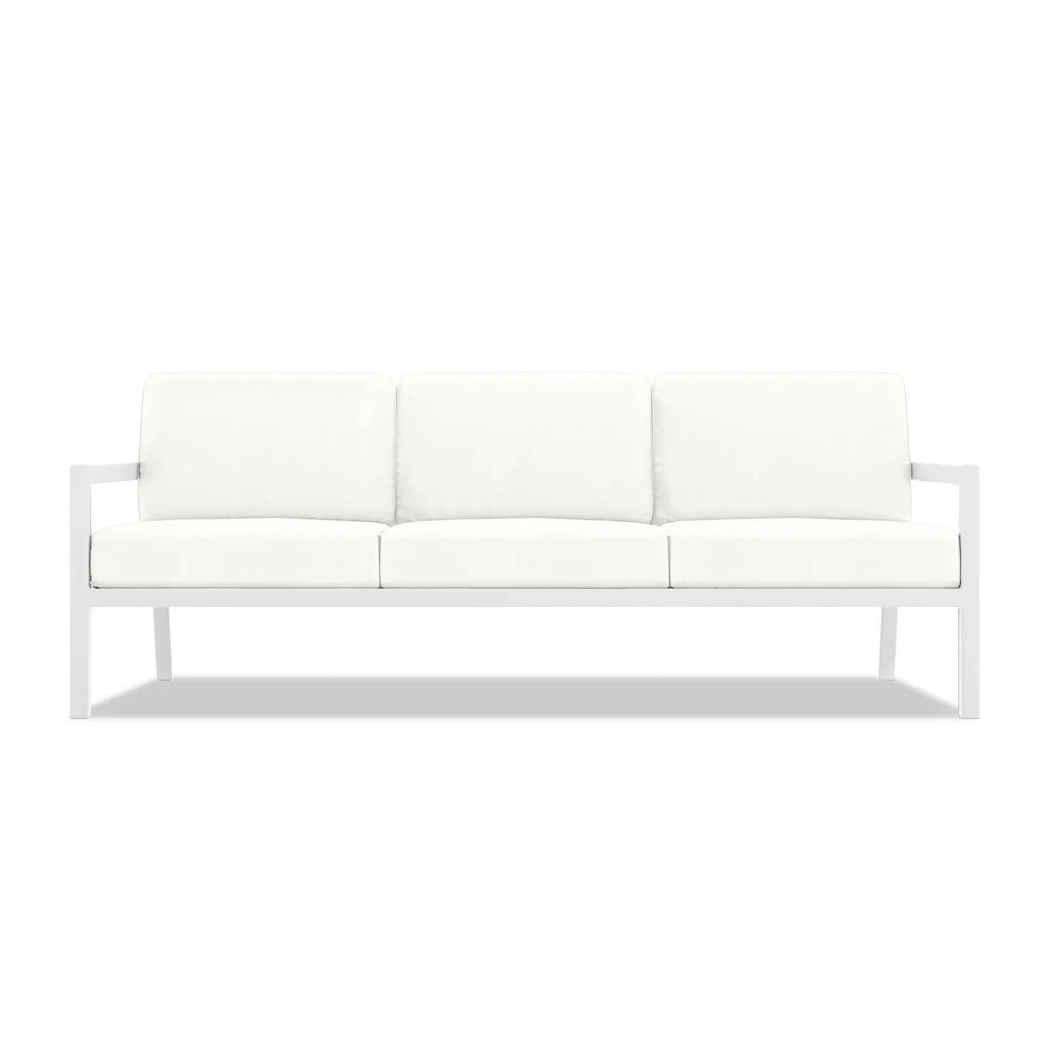 Pacifica Classic 3 Piece Sofa Set#Finish_White#Fabric_Canvas Natural