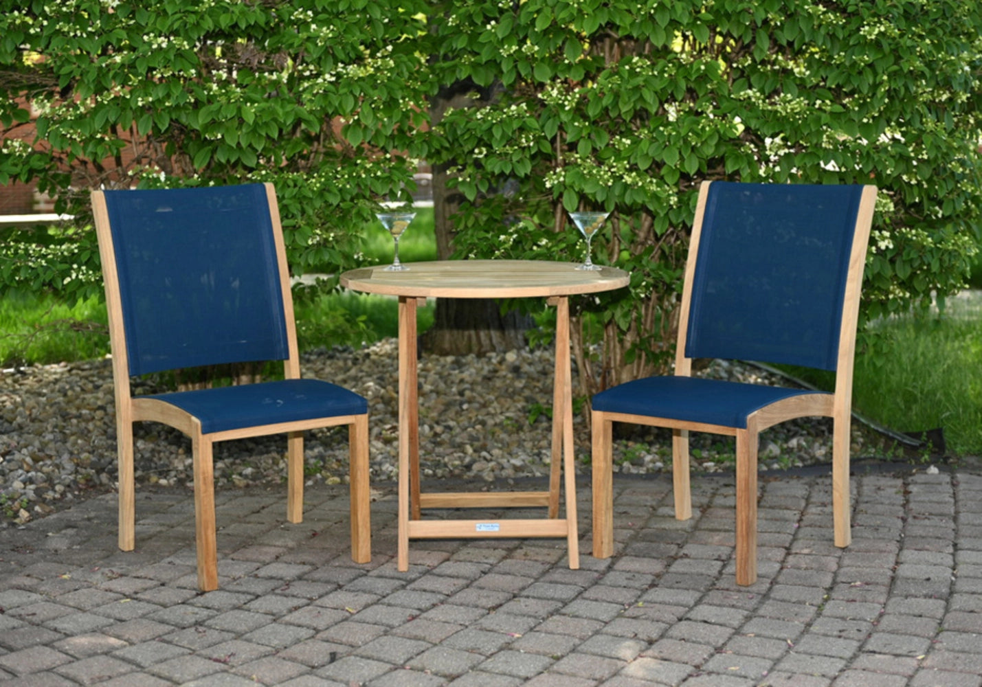 Riviera Stacking Sling Dining Side Chair view 7