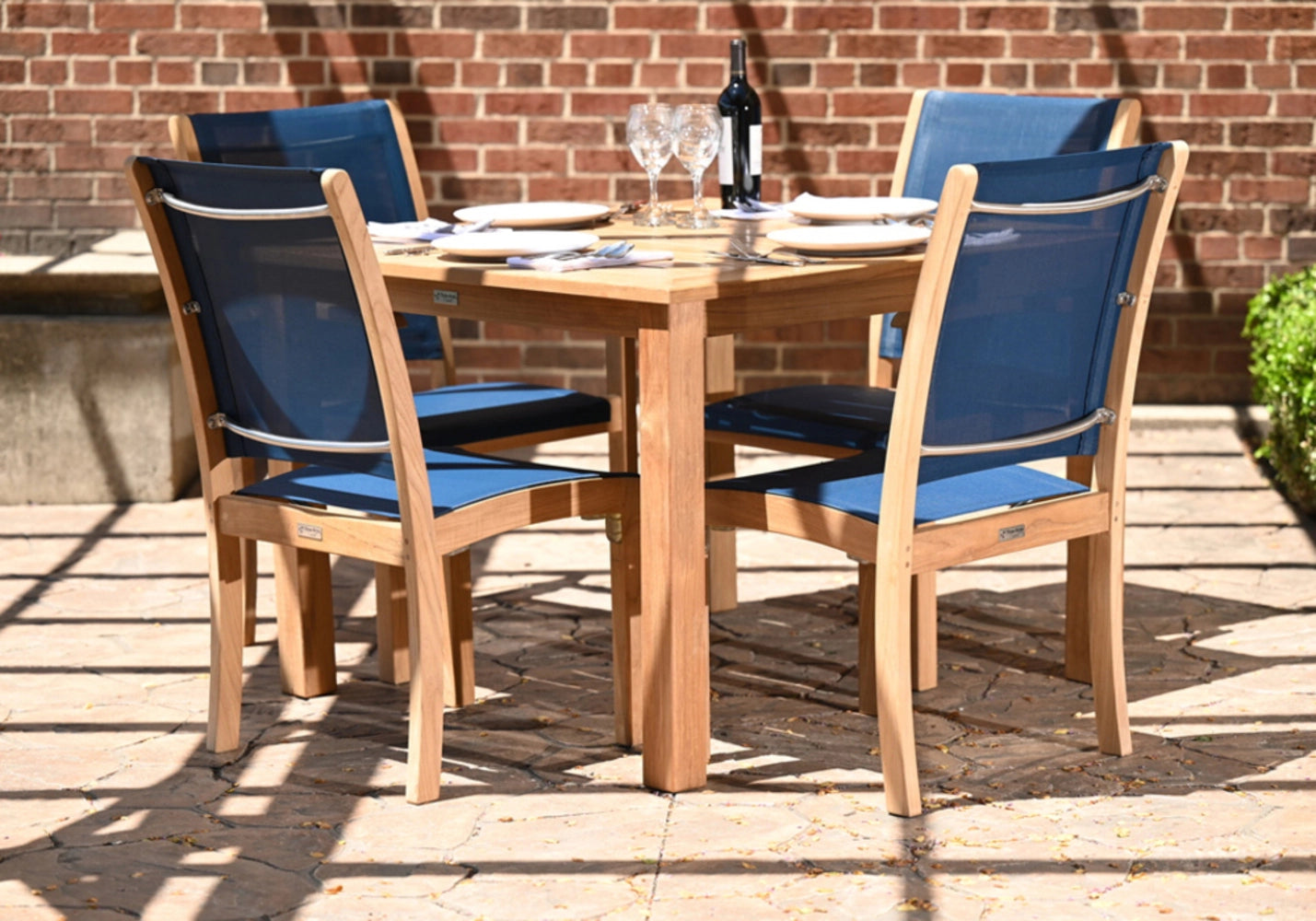 Riviera Stacking Sling Dining Side Chair view 9
