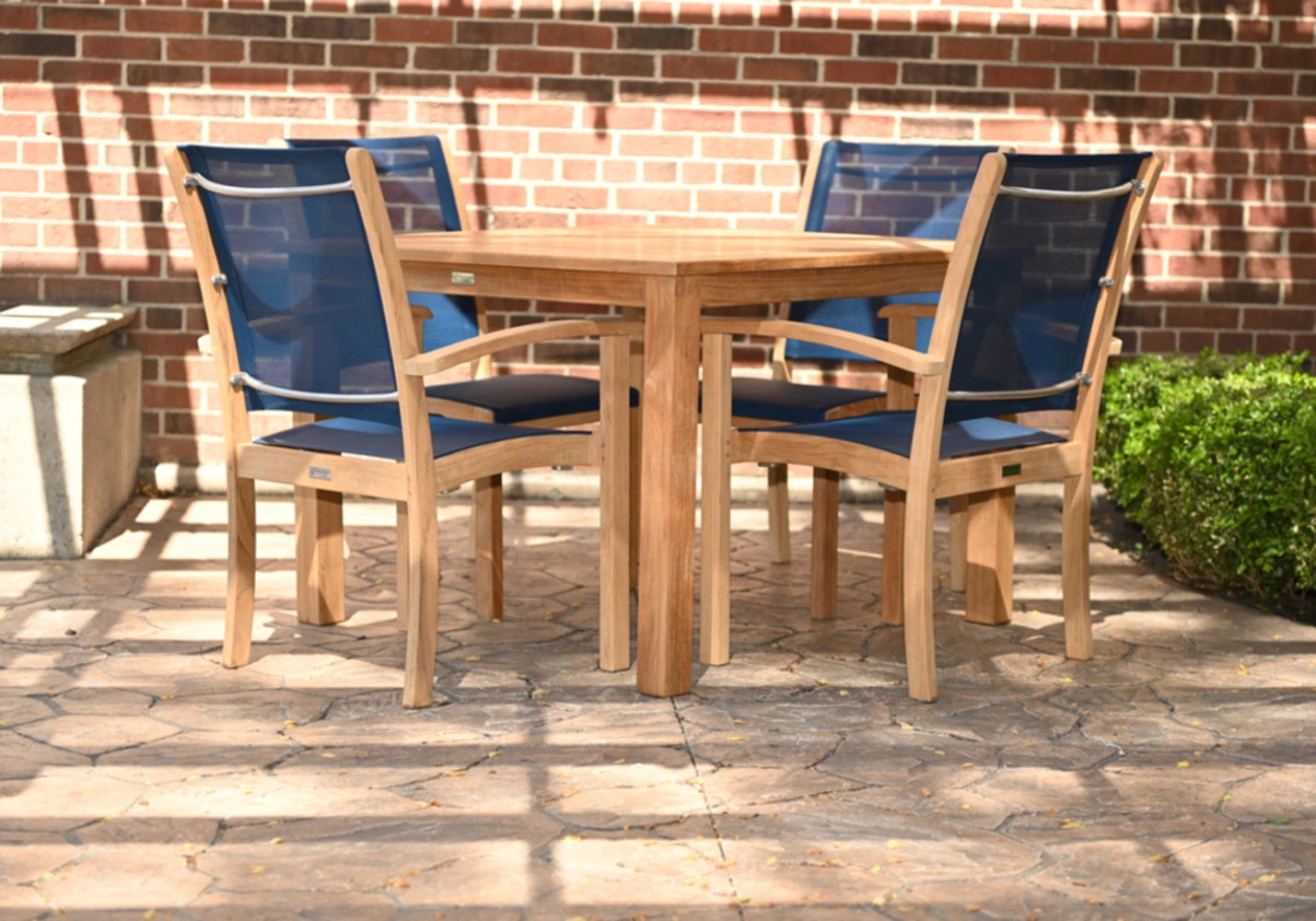 Riviera Stacking Sling Dining Arm Chair view 14
