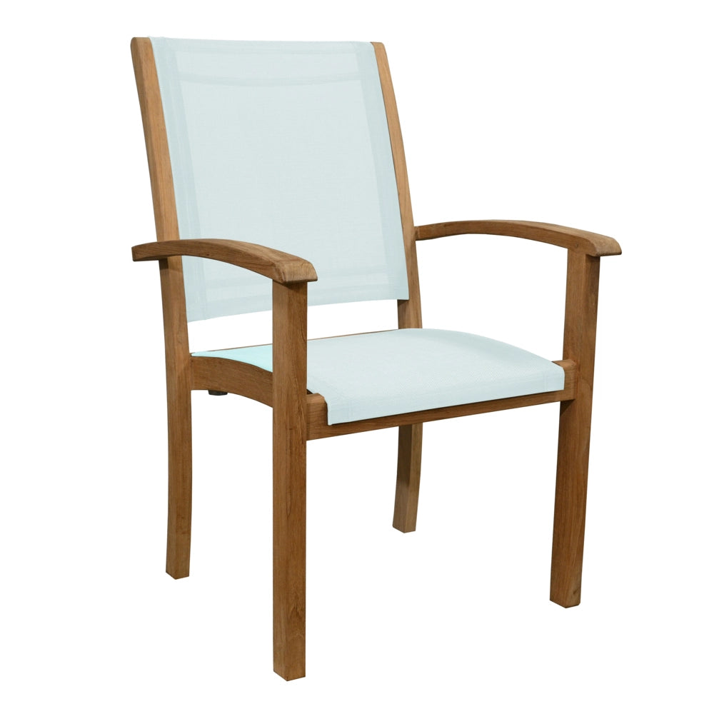 Riviera Stacking Sling Dining Arm Chair view 5