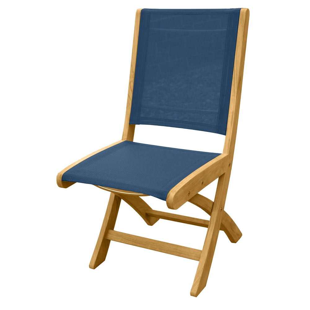 Riviera Folding Sling Dining Side Chair view 3