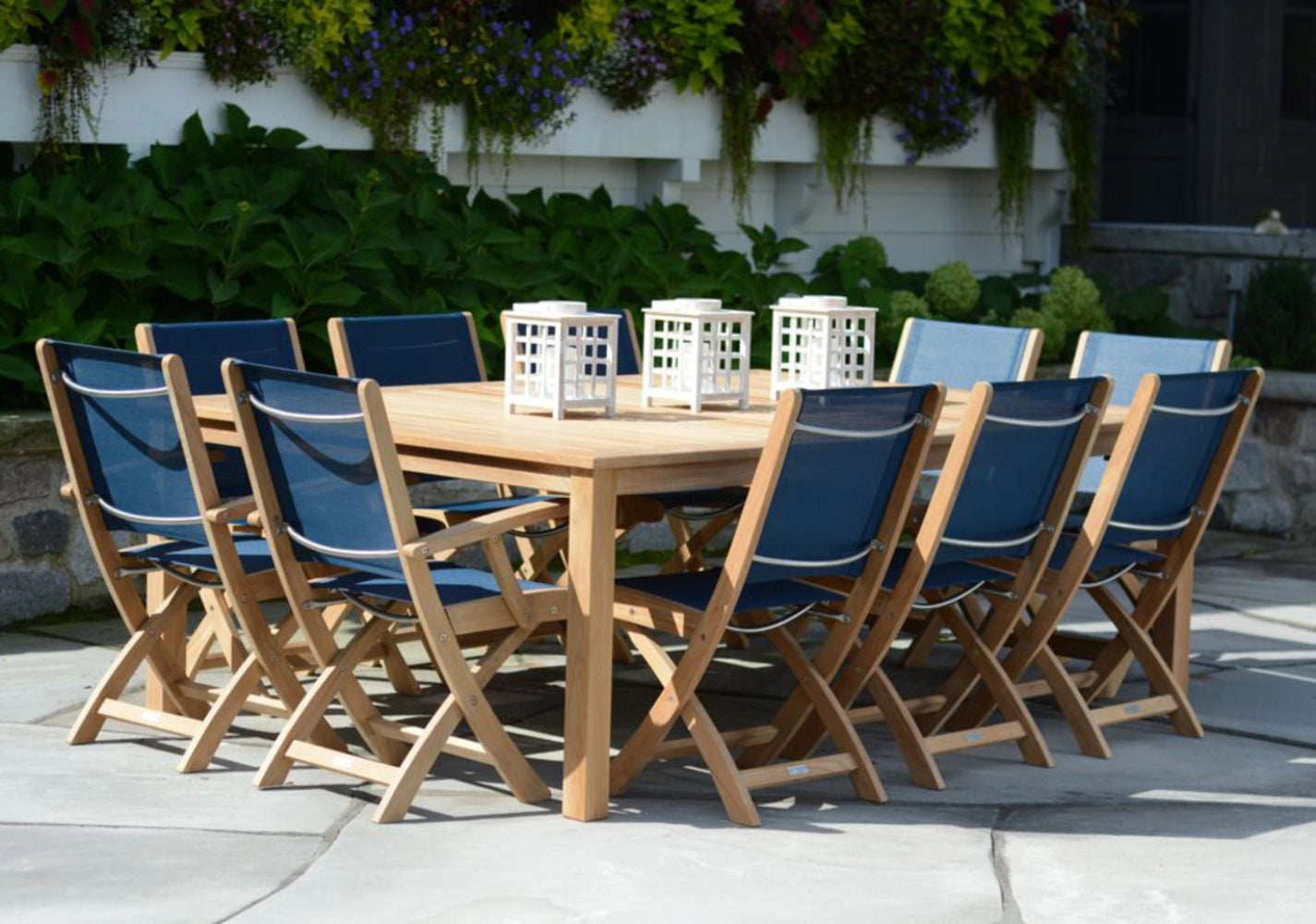 Riviera Folding Sling Dining Arm Chair view 7