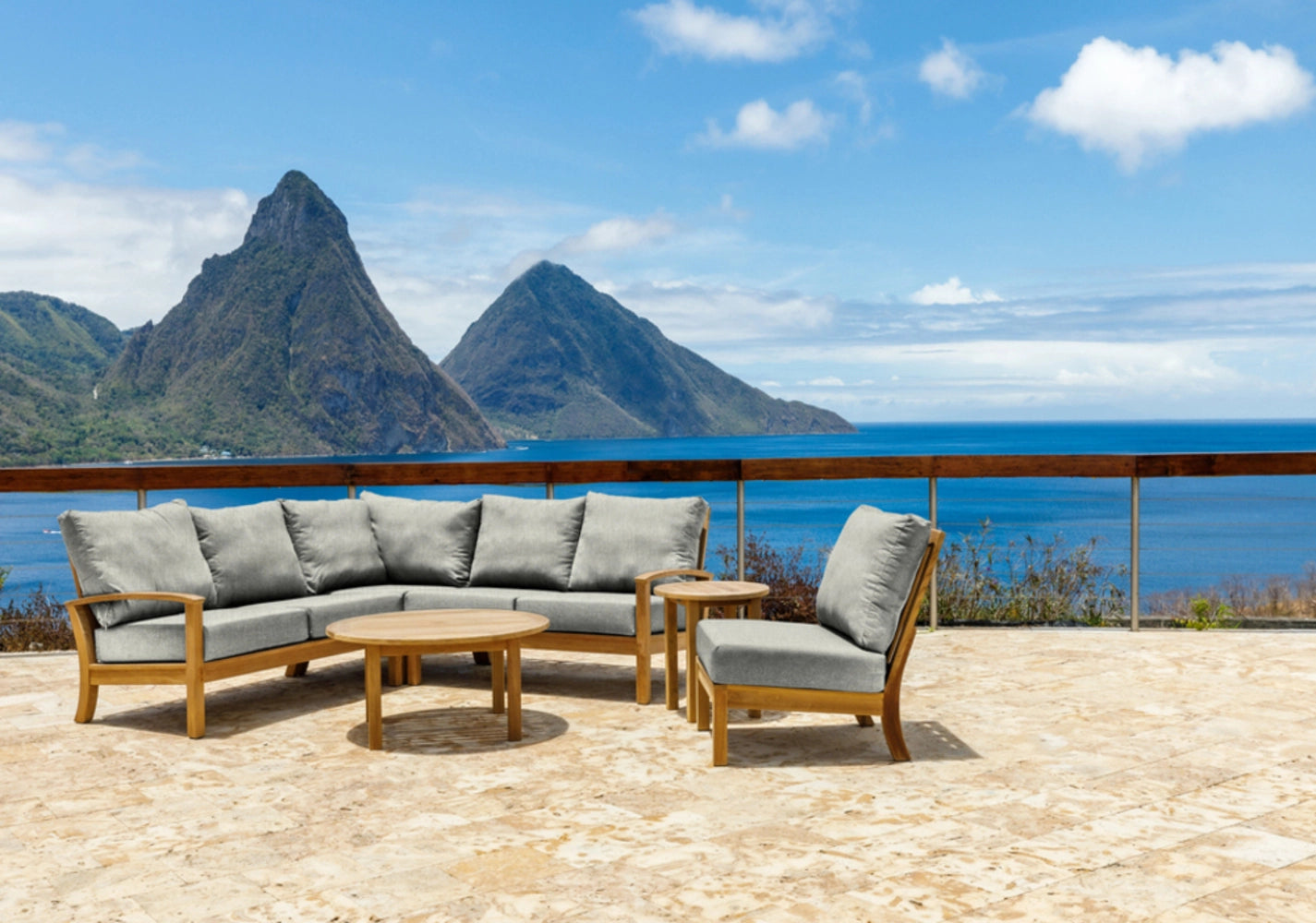 St. Lucia Left-Arm Loveseat Section view 12